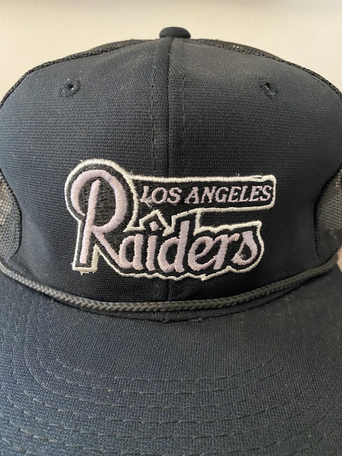 帽子 80s RAIDERS mesh cap y2k archive Vintage 80s Los Angeles Raiders Sports Specialties Mesh