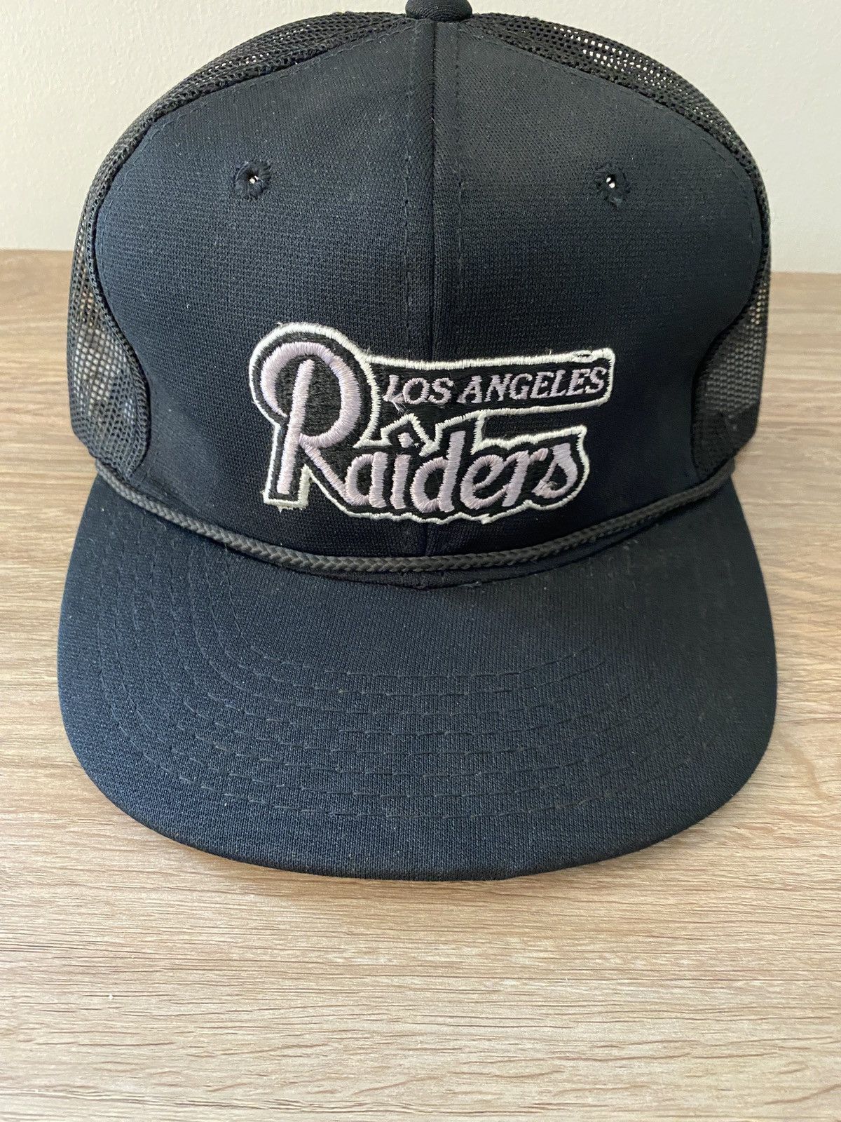 NFL Vintage 80’s Los Angeles Raiders Trucker Hat Snap Back Size ONE SIZE - 3 Thumbnail