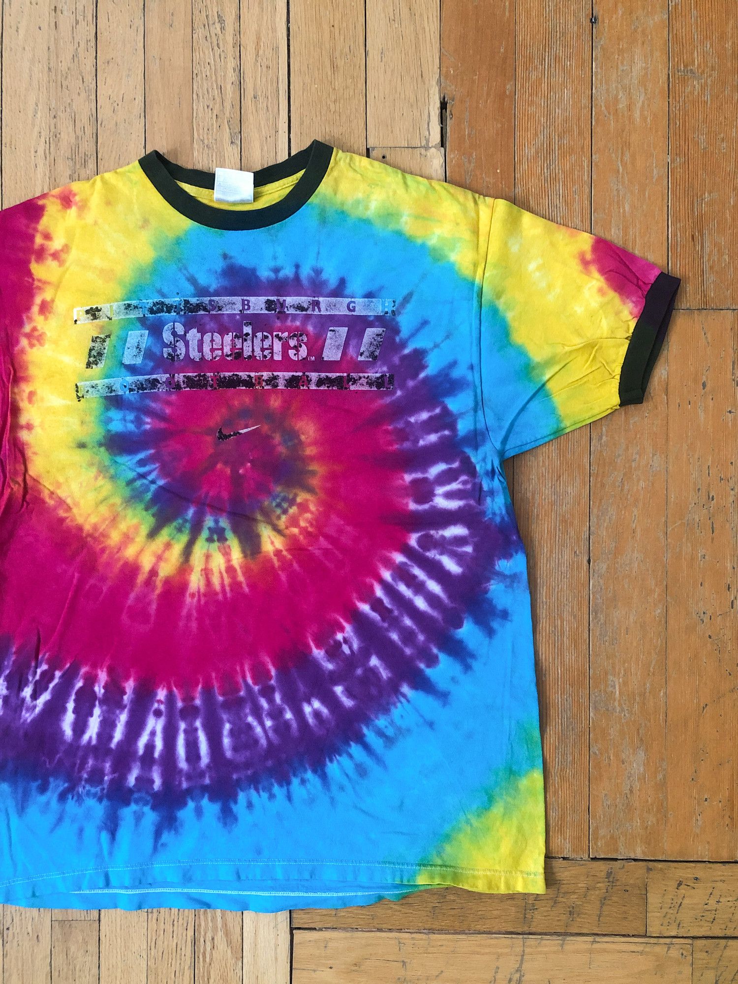 90s Faded 'Pittsburgh Steelers Football' Nike T-Shirt