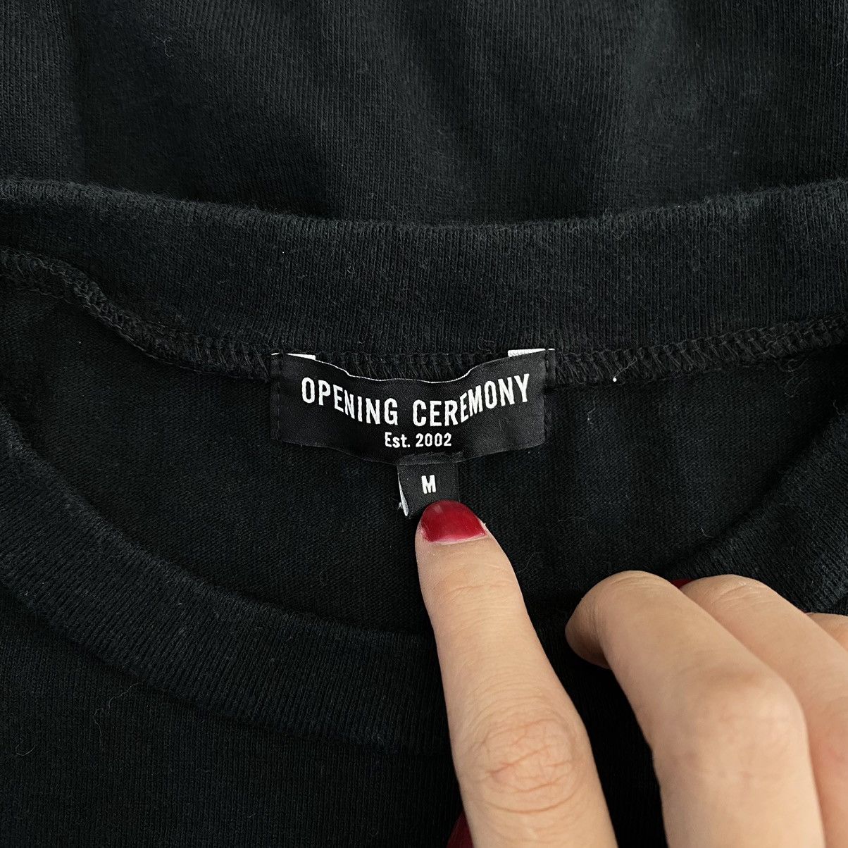 Opening Ceremony OPENING CEREMONY EST 2002 Print On Buttom Black Oversize Size US M / EU 48-50 / 2 - 4 Thumbnail