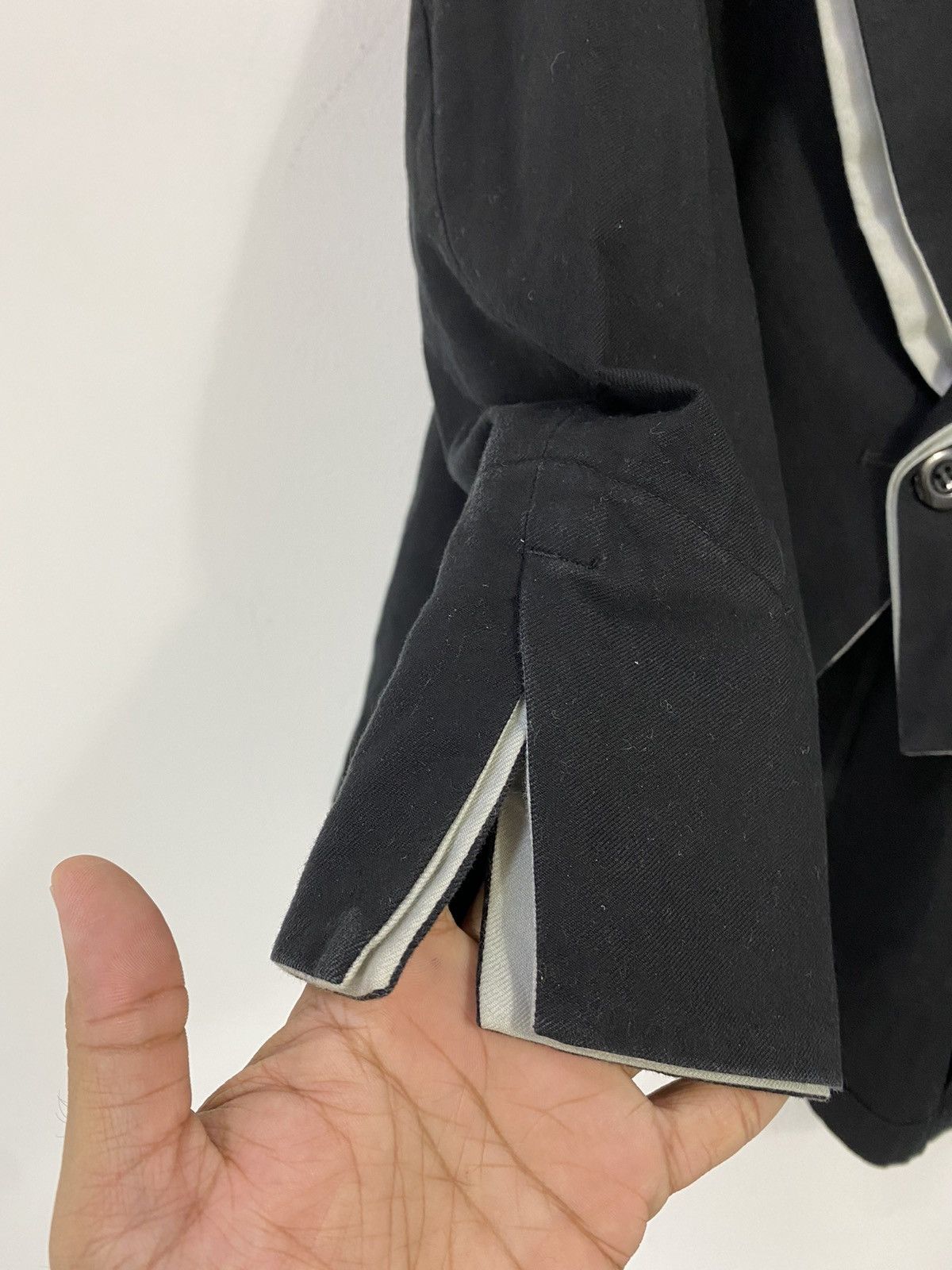 Limi Feu Rare Limi Fue X Yohji Yamamoto Cropped Jacket Black Fashion Size US S / EU 44-46 / 1 - 6 Thumbnail