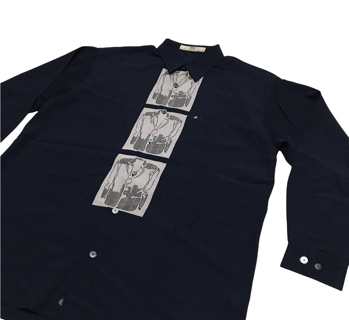 Balenciaga Vintage Balenciaga Silk Shirt Size US M / EU 48-50 / 2 - 2 Thumbnail