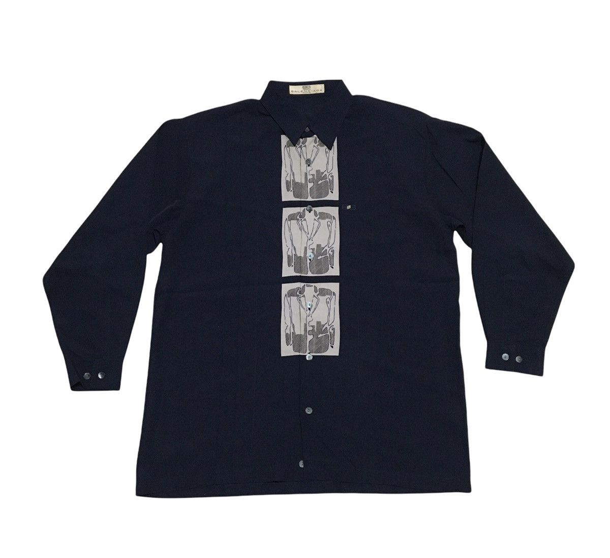 Balenciaga Vintage Balenciaga Silk Shirt Size US M / EU 48-50 / 2 - 1 Thumbnail