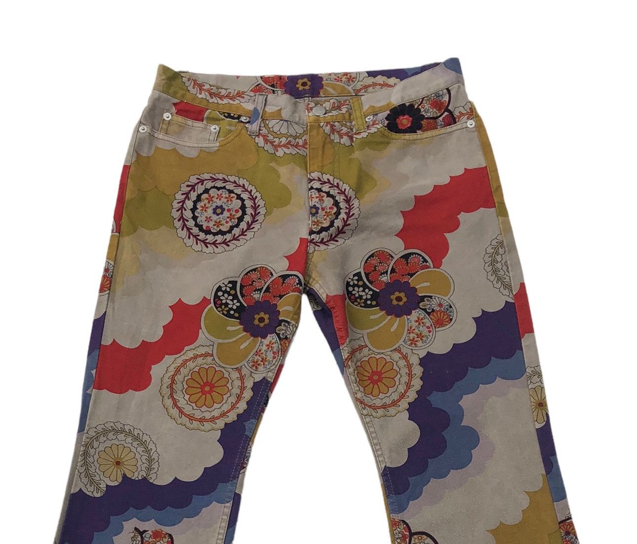 Japanese Brand 🔥Japanese Glamdy Kapital Style Flare Jeans 🔥 Size US 31 - 3 Thumbnail