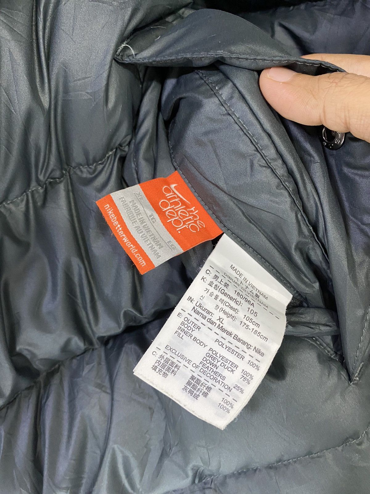 Nike Nike Puffer Jacket Riversible Design Two Tone Color Size US XL / EU 56 / 4 - 8 Thumbnail