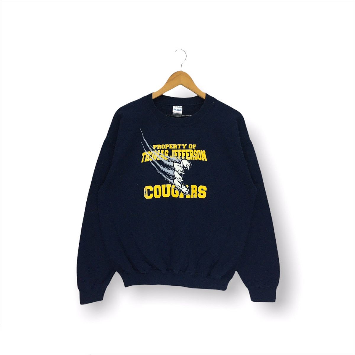 Vintage Vintage Property Of Thomas Jefferson Caugars Sweatshirt Size US M / EU 48-50 / 2 - 1 Thumbnail