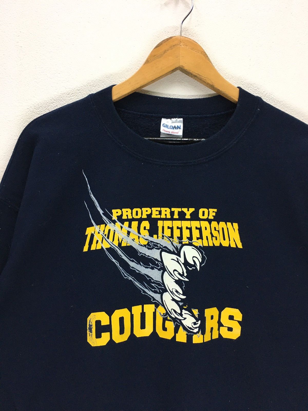 Vintage Vintage Property Of Thomas Jefferson Caugars Sweatshirt Size US M / EU 48-50 / 2 - 2 Thumbnail