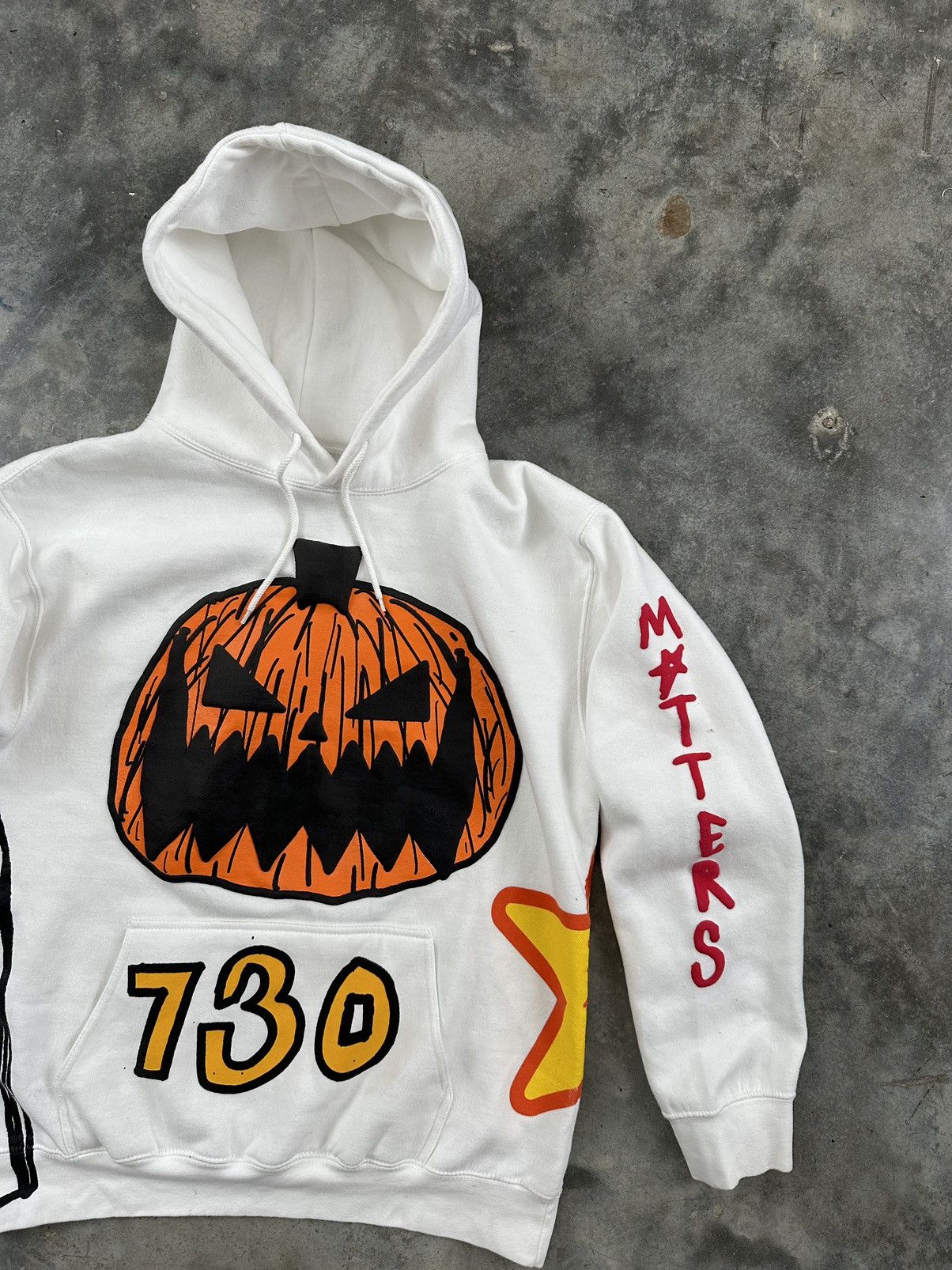 Asspizza Asspizza White Pumpkin Nothing Matters Puff Print Size Large Size US L / EU 52-54 / 3 - 2 Thumbnail