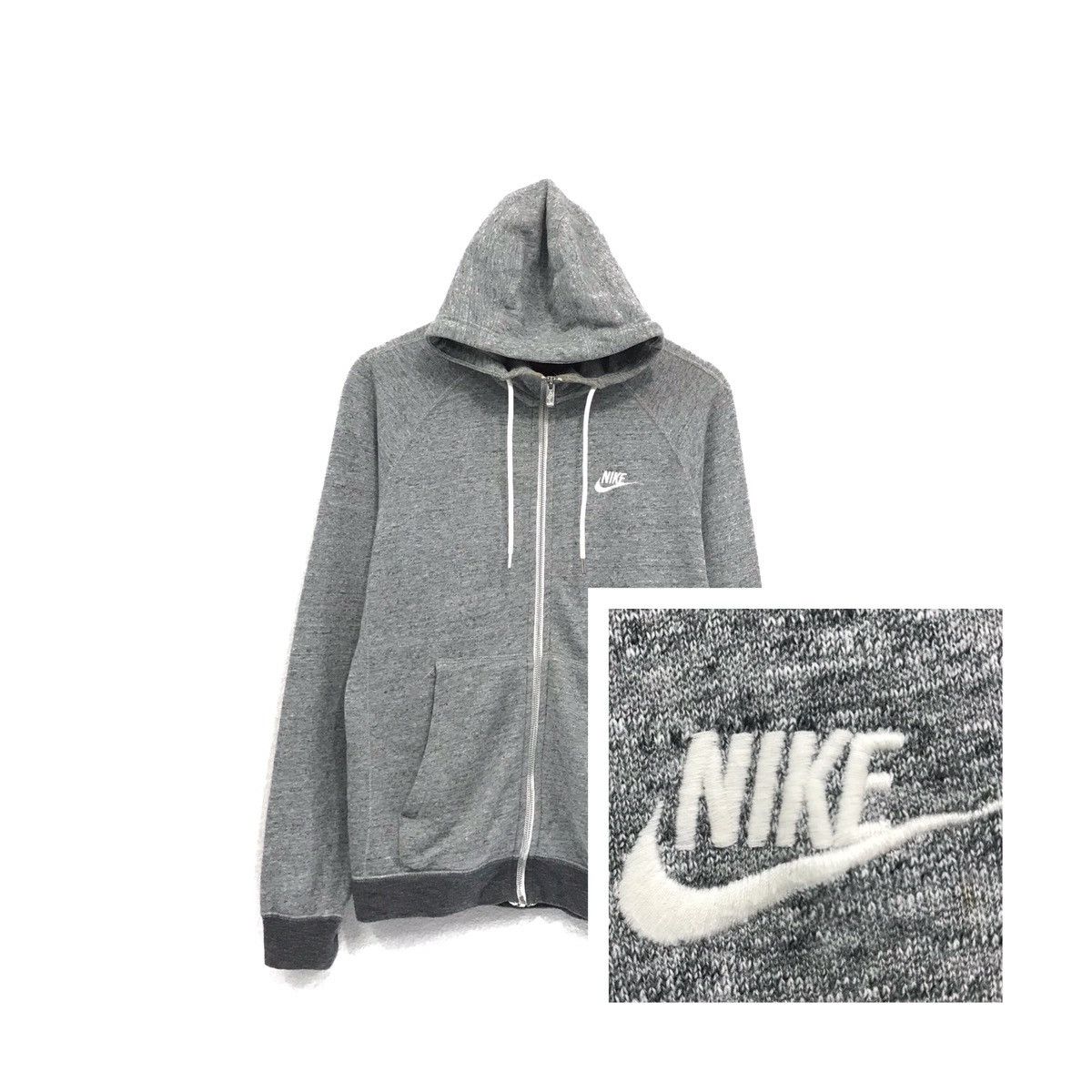 Nike × Vintage Vintage Nike Hoodie Nike Embroidered Swoosh Nike Sweatshirt Size US M / EU 48-50 / 2 - 1 Thumbnail