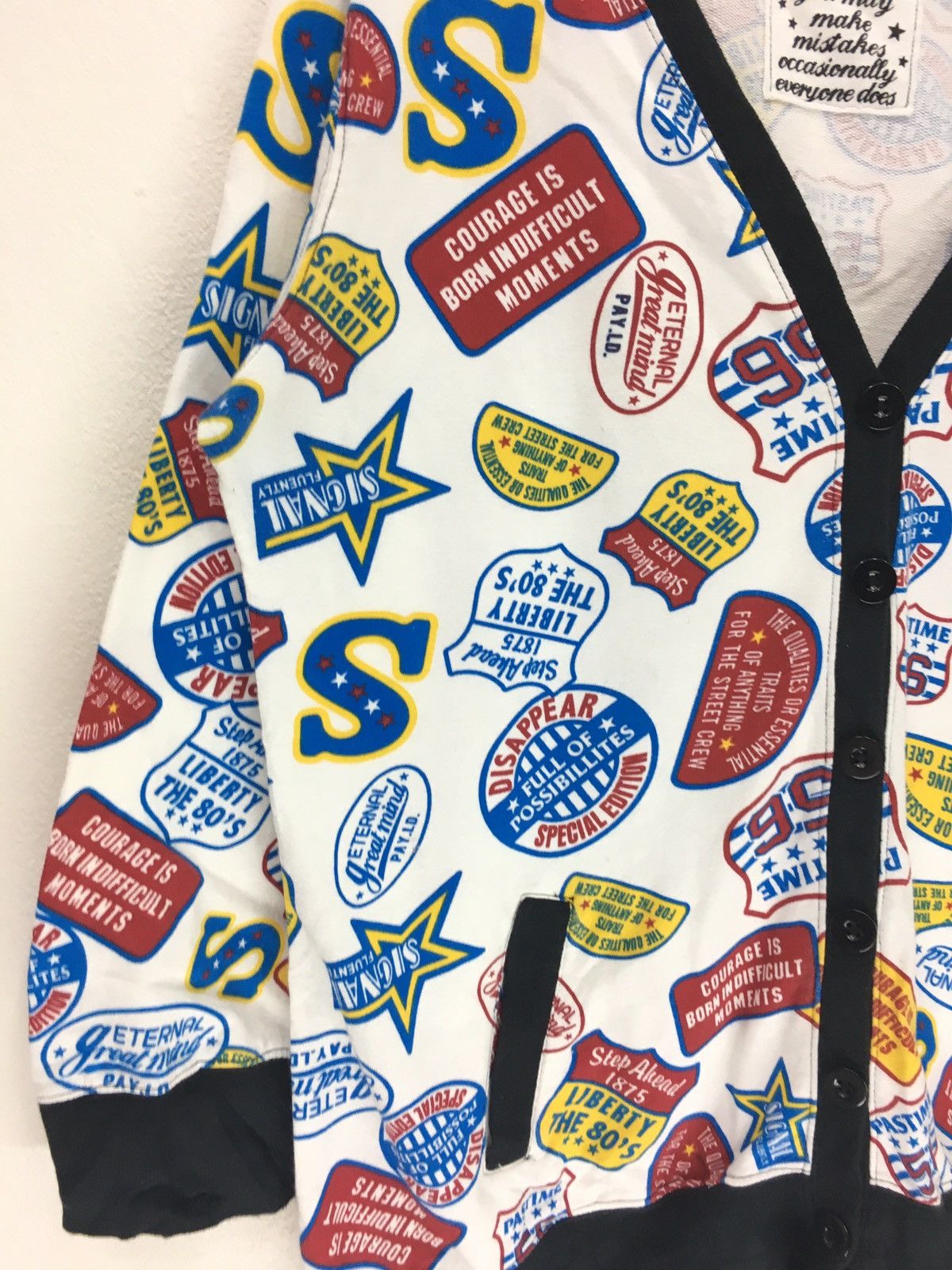 Japanese Brand × Vintage Japanese Full Print All Over Print Cardigan Size US M / EU 48-50 / 2 - 4 Thumbnail