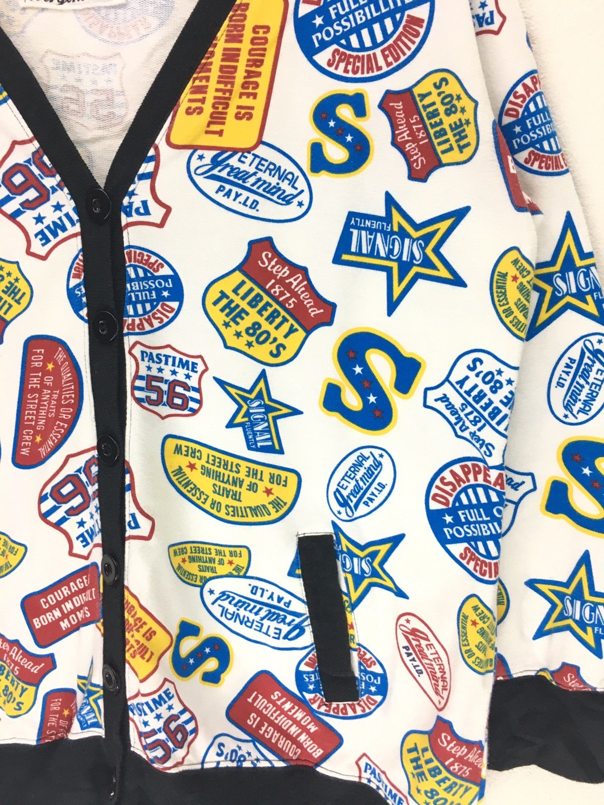 Japanese Brand × Vintage Japanese Full Print All Over Print Cardigan Size US M / EU 48-50 / 2 - 3 Thumbnail