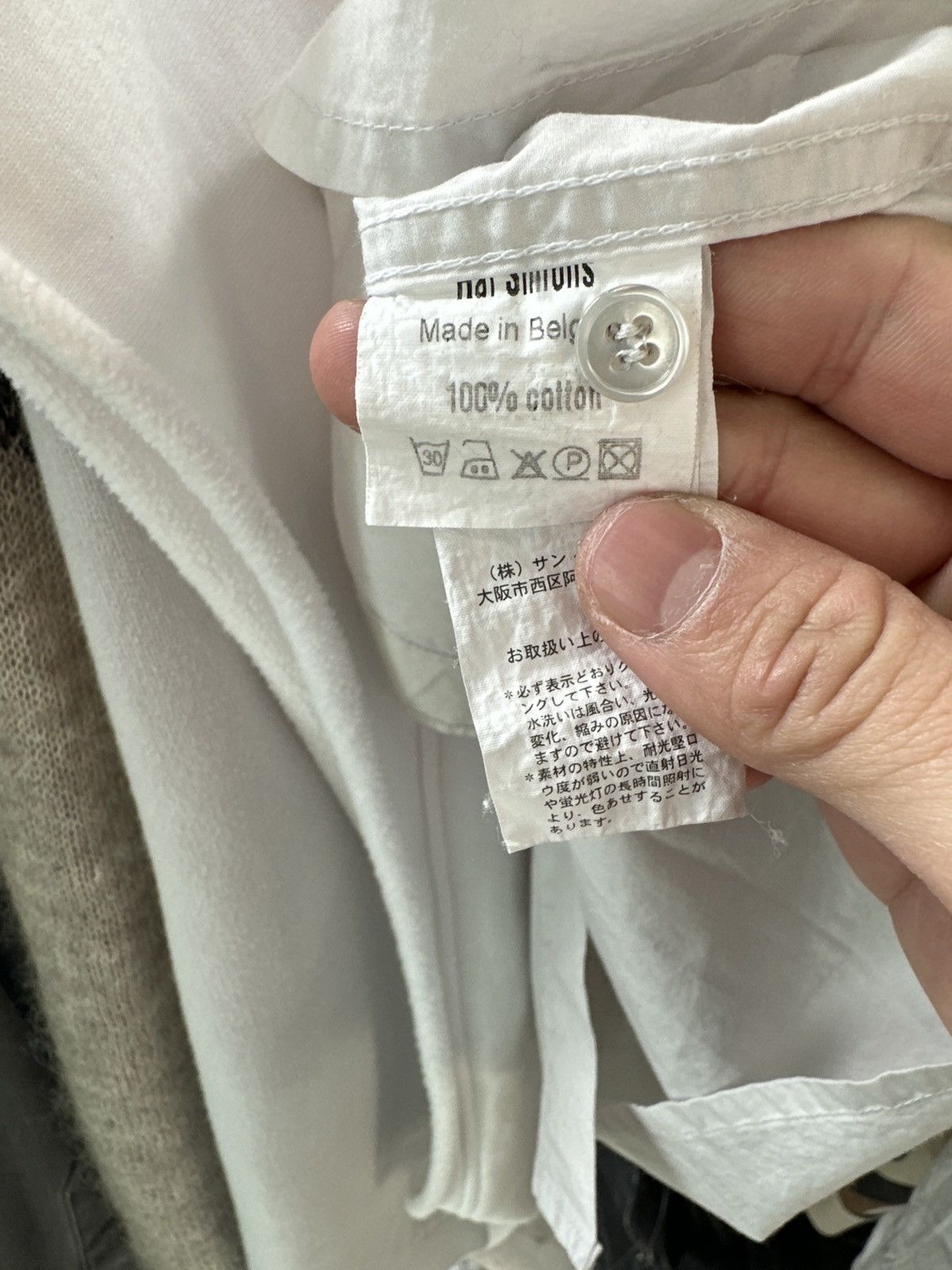 Raf Simons SS04 Embroidered Shirt Size US L / EU 52-54 / 3 - 4 Thumbnail