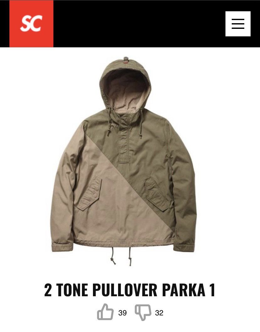 Supreme Supreme 2 Tone Pullover Parka sz M | Grailed