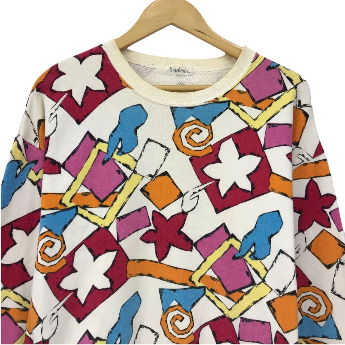 Designer Vintage Skualewis Art Design Full Print Colourful Sweatshirt Size US M / EU 48-50 / 2 - 2 Thumbnail