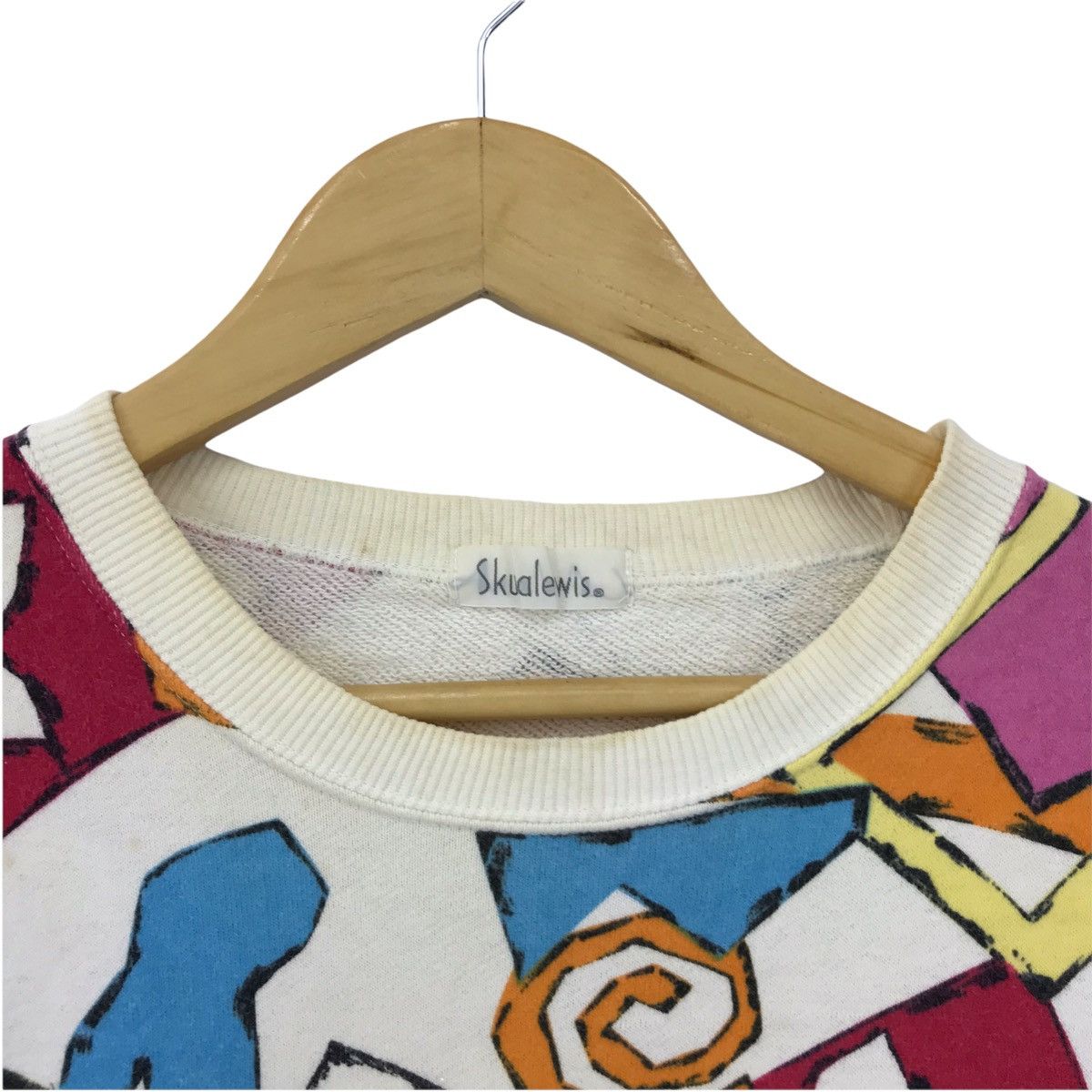 Designer Vintage Skualewis Art Design Full Print Colourful Sweatshirt Size US M / EU 48-50 / 2 - 7 Thumbnail