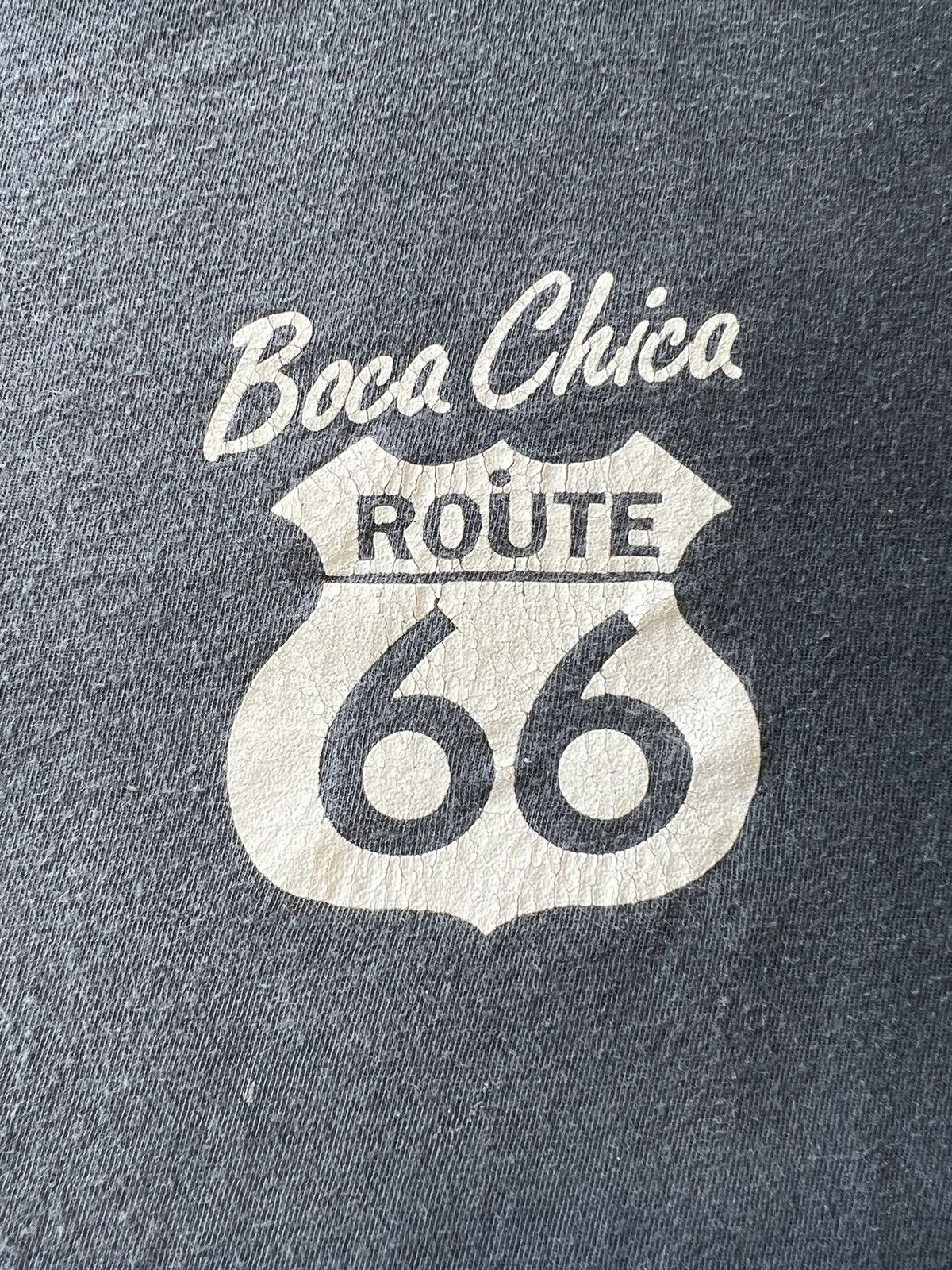 Band Tees Vintage 90s Route 66 Bar Rest Boca Chica Faded Black Tee Size US L / EU 52-54 / 3 - 5 Thumbnail