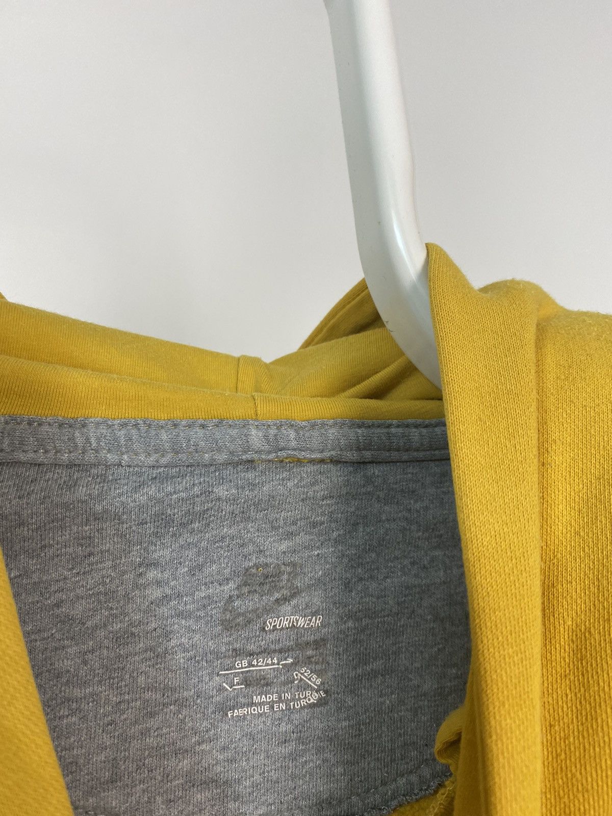 Nike × Vintage Nike vintage yellow hoodie small swoosh sweatshirt Size US L / EU 52-54 / 3 - 3 Thumbnail