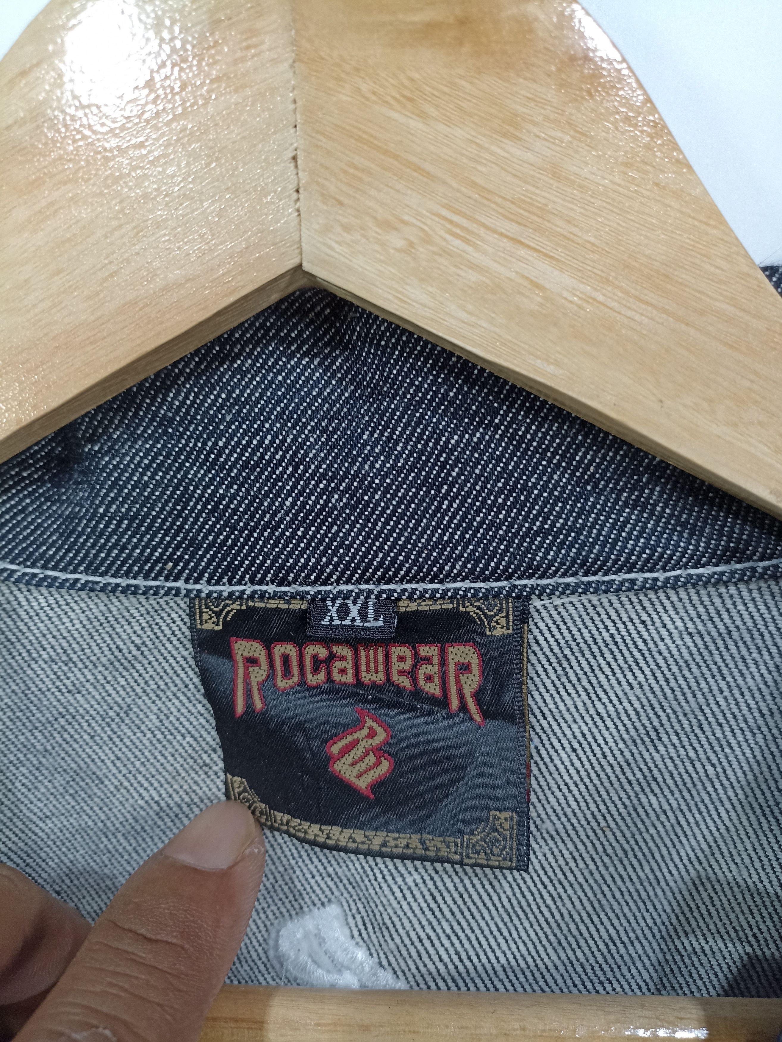 Rocawear Vintage Roca Wear Denim Jacket oversize Size US XXL / EU 58 / 5 - 4 Thumbnail