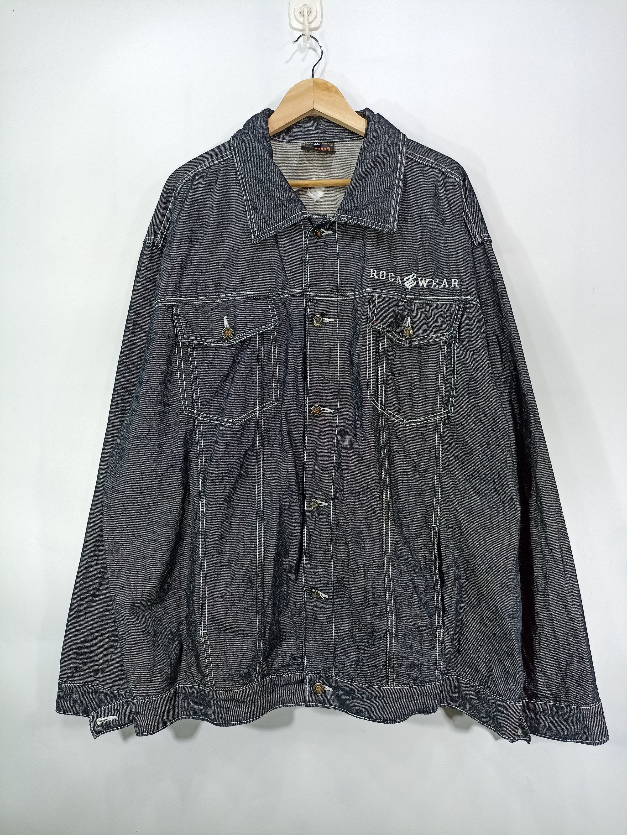 Jean Jacket Rocawear Denim Company Vintage Roca Wear Denim Jacket