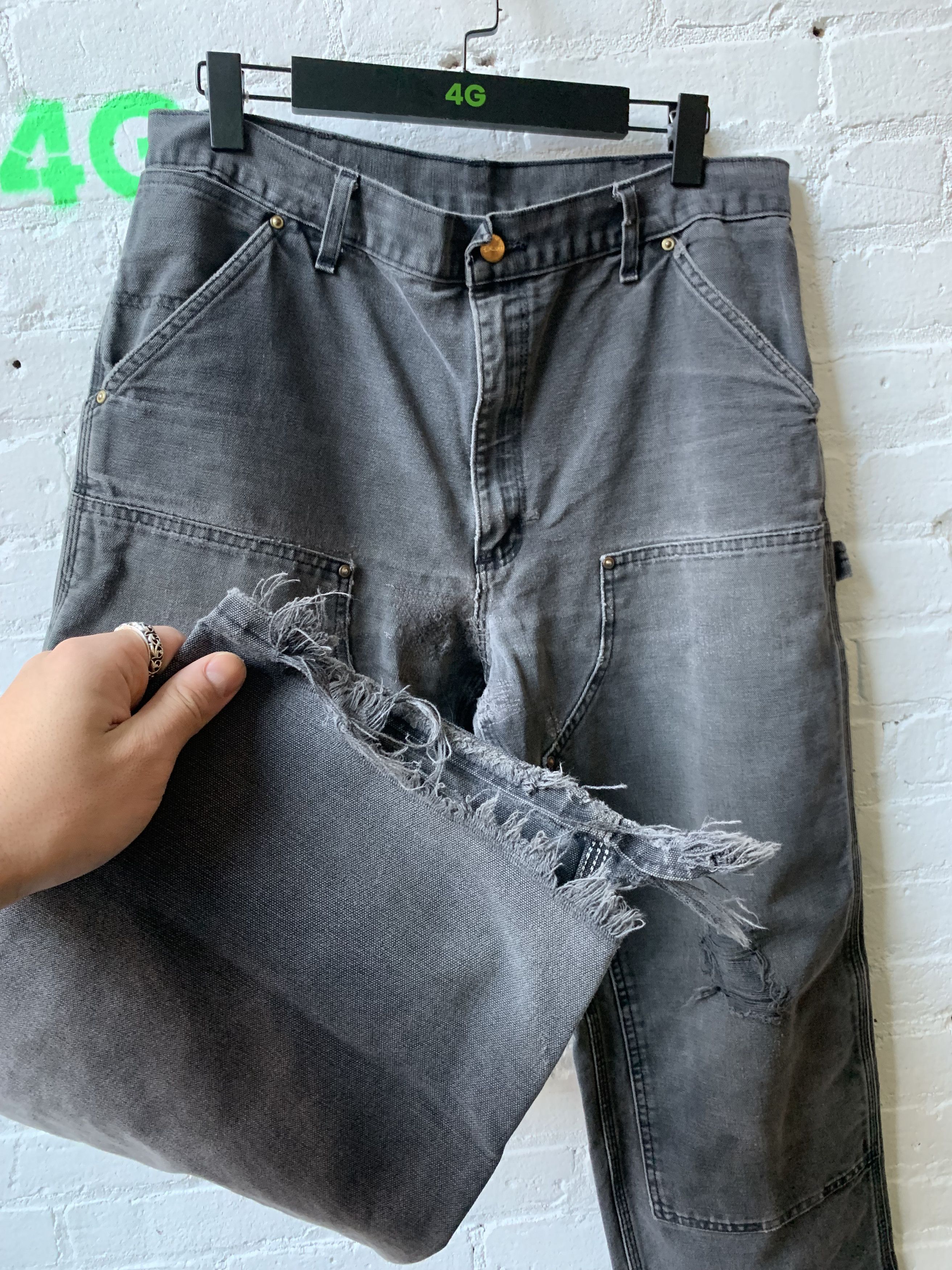 Carhartt × Vintage Vintage Thrashed Carhartt Carpenter Pants Sz 32 Size US 32 / EU 48 - 7 Thumbnail