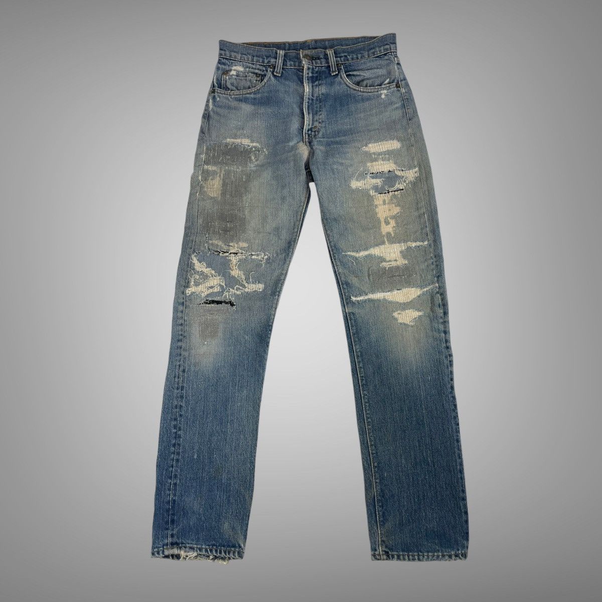 Image of Levis x Vintage 1970S Levi’S Repaired Single Stitch Denim in Boot Den, Men's (Size 30)