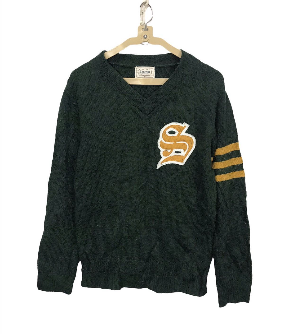 Japanese Brand Contribe vneck sweatshirt Size US S / EU 44-46 / 1 - 1 Thumbnail