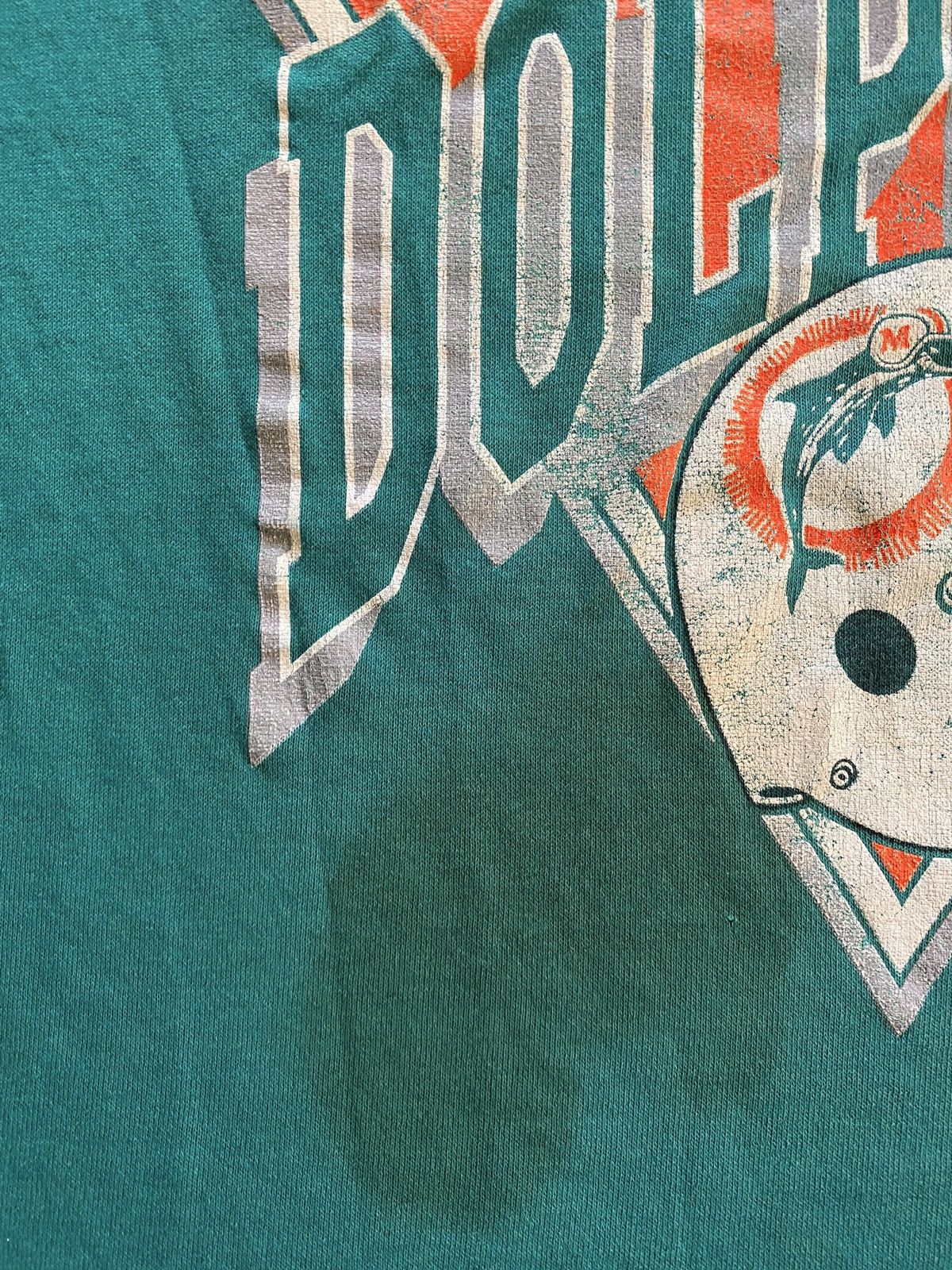 NFL Vintage 80’s Miami Dolphins Garan Single Stitch Tee Size US S / EU 44-46 / 1 - 5 Thumbnail