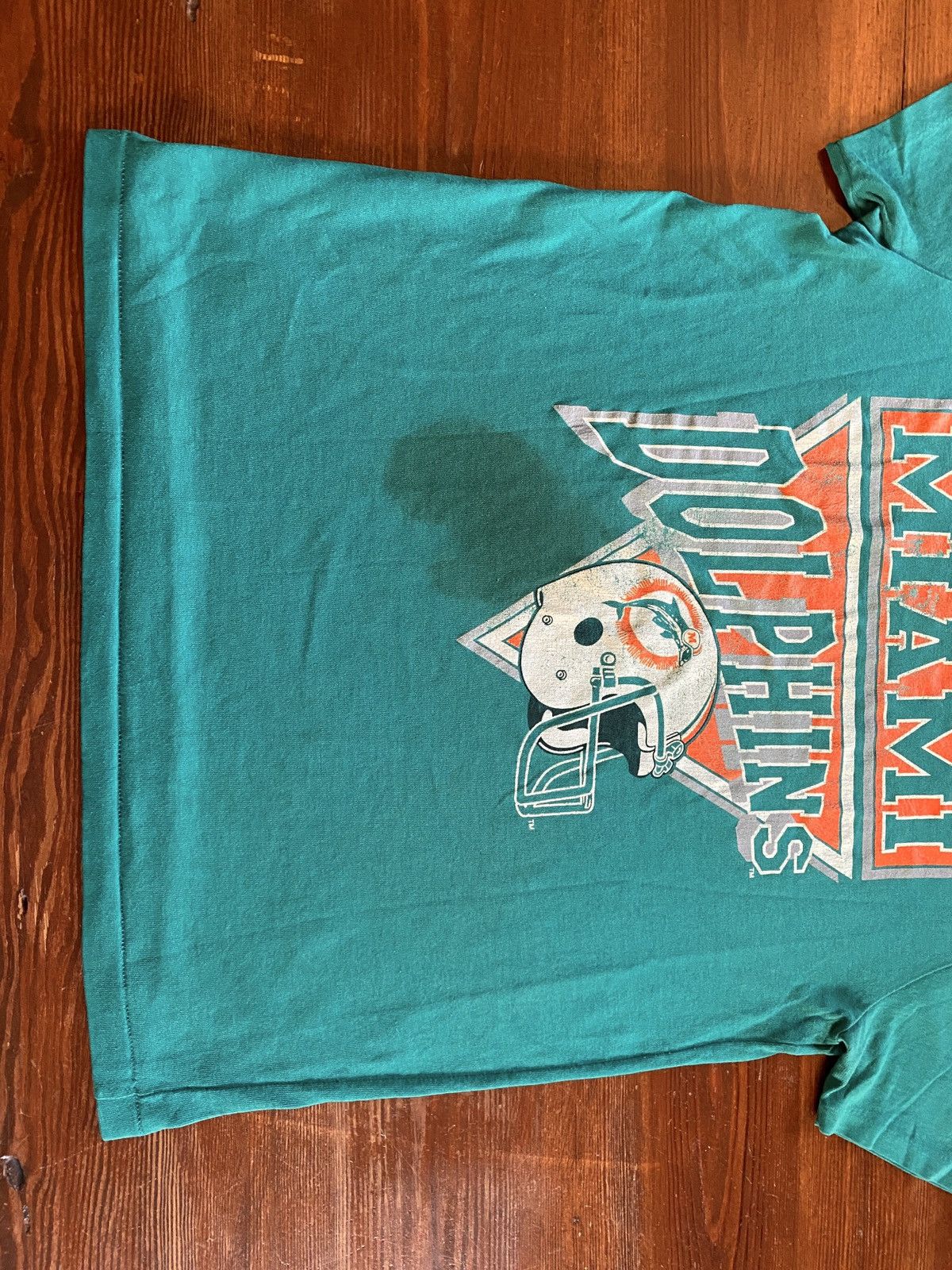NFL Vintage 80’s Miami Dolphins Garan Single Stitch Tee Size US S / EU 44-46 / 1 - 9 Thumbnail