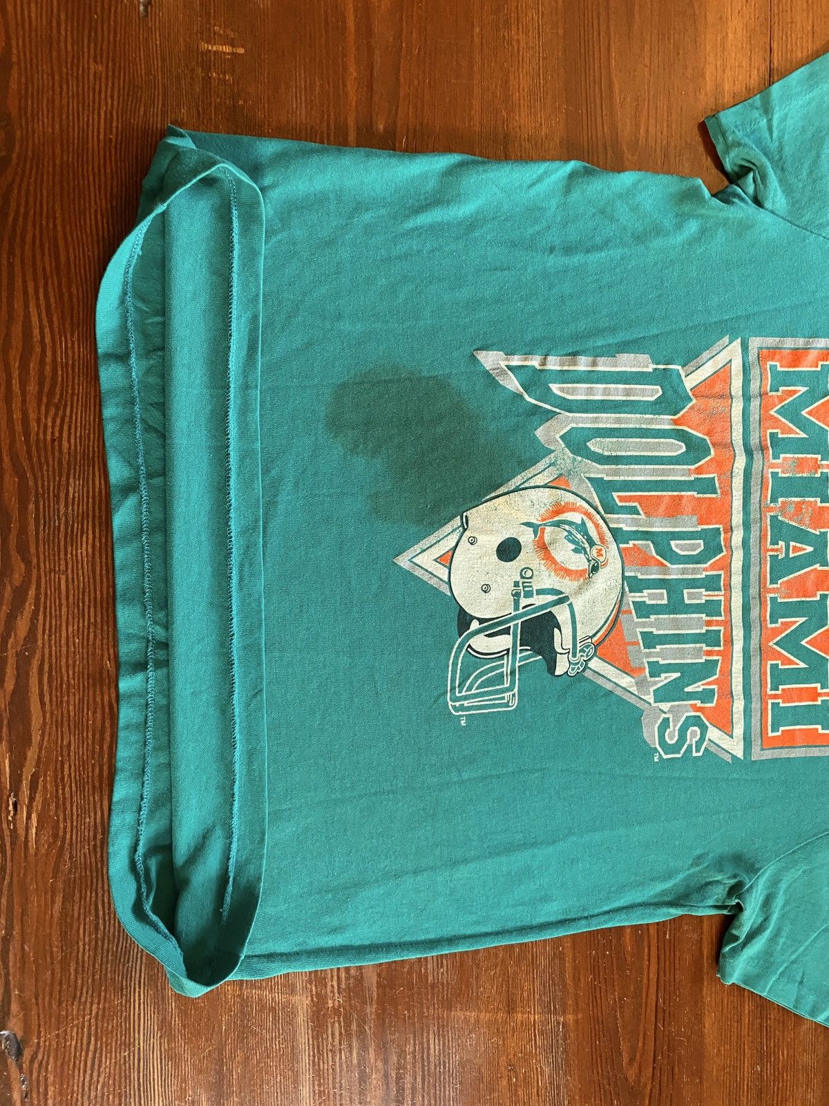 NFL Vintage 80’s Miami Dolphins Garan Single Stitch Tee Size US S / EU 44-46 / 1 - 10 Thumbnail