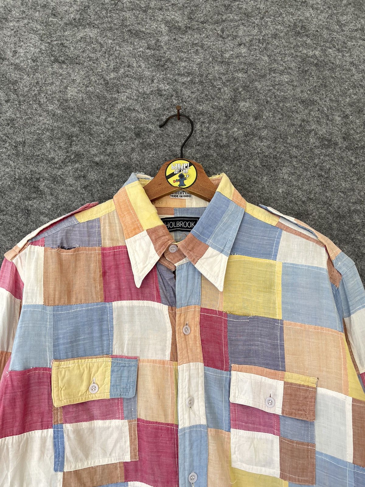 Japanese Brand HOLBROOK PATCHWORK SHIRT Size US M / EU 48-50 / 2 - 2 Thumbnail
