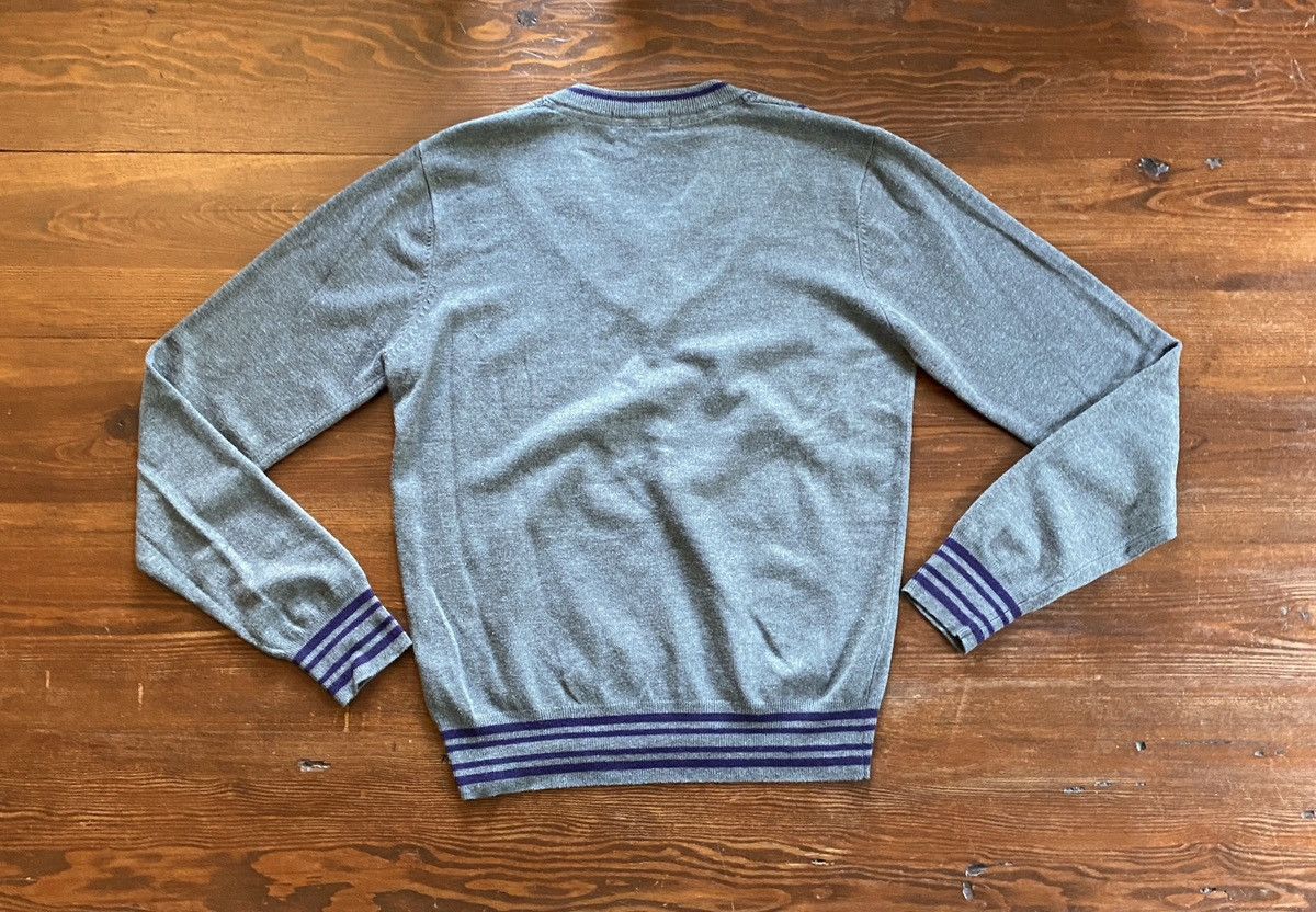 Fred Perry Vintage 90’s Fred Perry V-Neck Cable Knit Collar Sweater Size US M / EU 48-50 / 2 - 13 Thumbnail