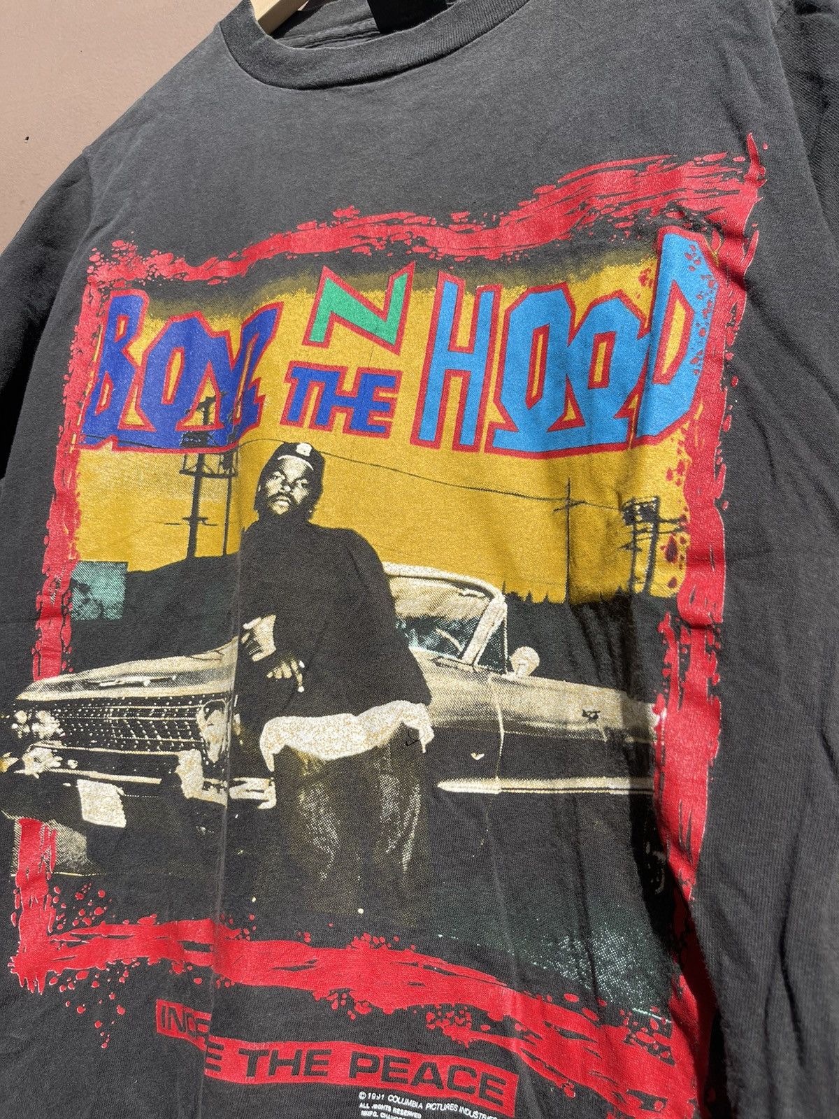 Vintage 90s Boyz N The Hood T-shirt Ice Cube Movie Hiphop M