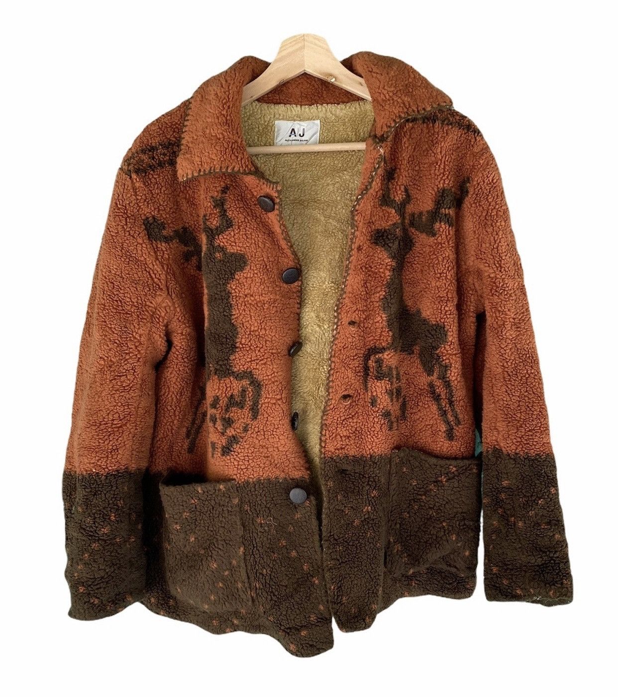Alexander Julian × Japanese Brand × Vintage Vintage Alexander Julian Fleece Jacket Size US M / EU 48-50 / 2 - 2 Thumbnail