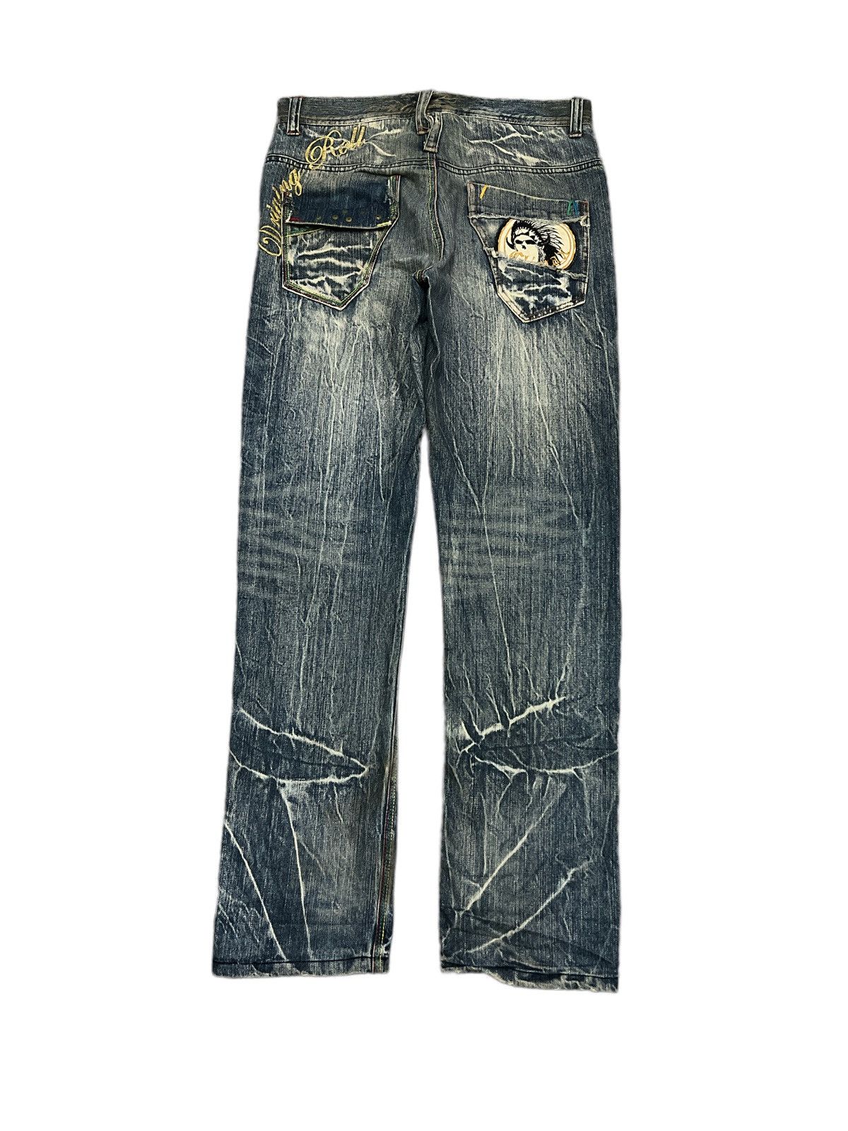 Japanese Brand THRASHED JAPANESE BRAND DISTRESSED DENIM PANT Size US 34 / EU 50 - 7 Thumbnail