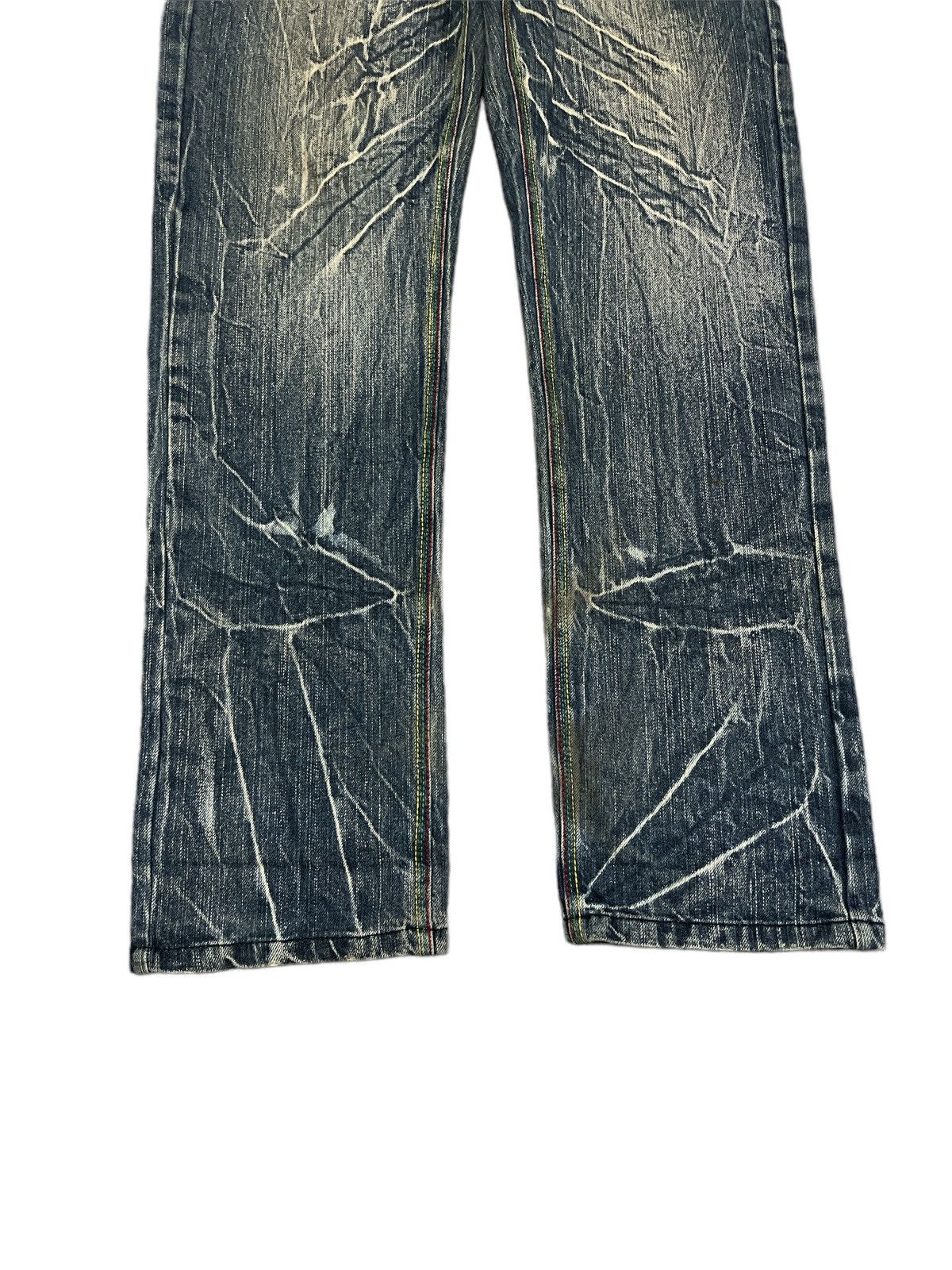 Japanese Brand THRASHED JAPANESE BRAND DISTRESSED DENIM PANT Size US 34 / EU 50 - 5 Thumbnail