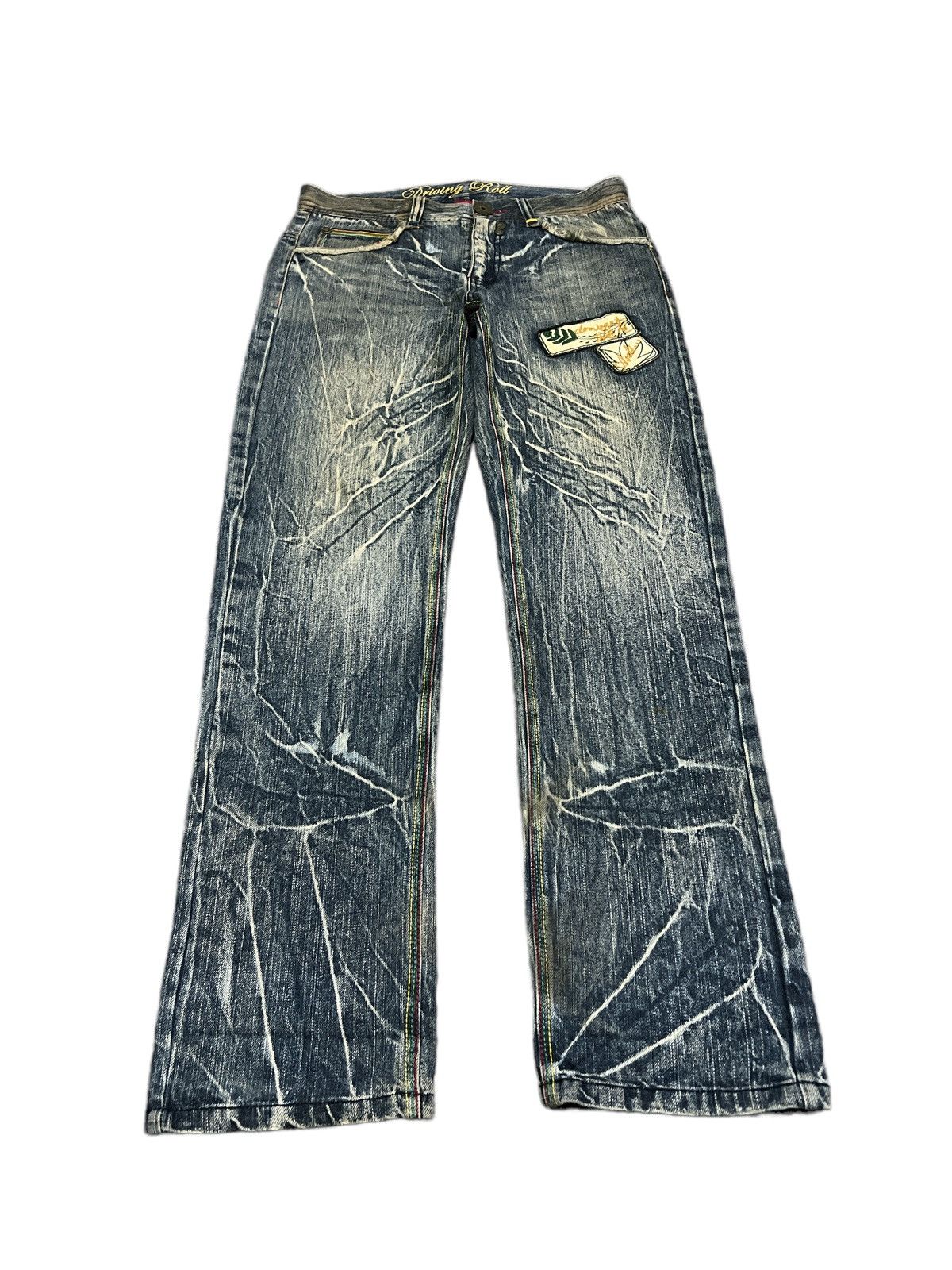 Japanese Brand THRASHED JAPANESE BRAND DISTRESSED DENIM PANT Size US 34 / EU 50 - 3 Thumbnail