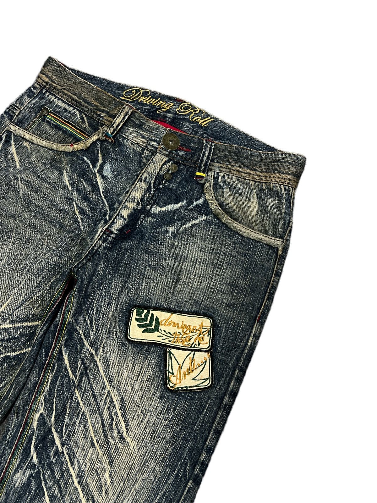 Japanese Brand THRASHED JAPANESE BRAND DISTRESSED DENIM PANT Size US 34 / EU 50 - 6 Thumbnail