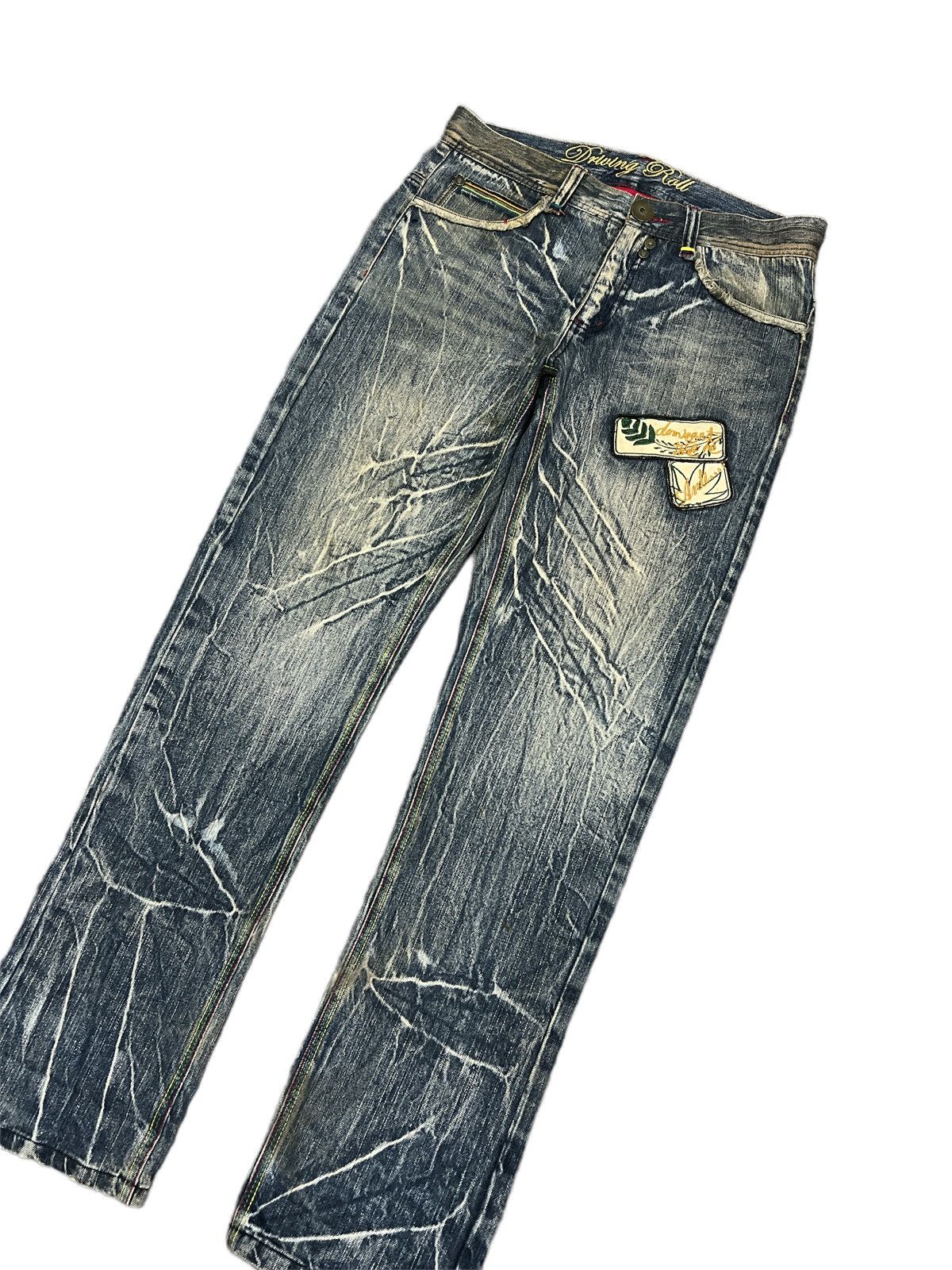 Japanese Brand THRASHED JAPANESE BRAND DISTRESSED DENIM PANT Size US 34 / EU 50 - 4 Thumbnail