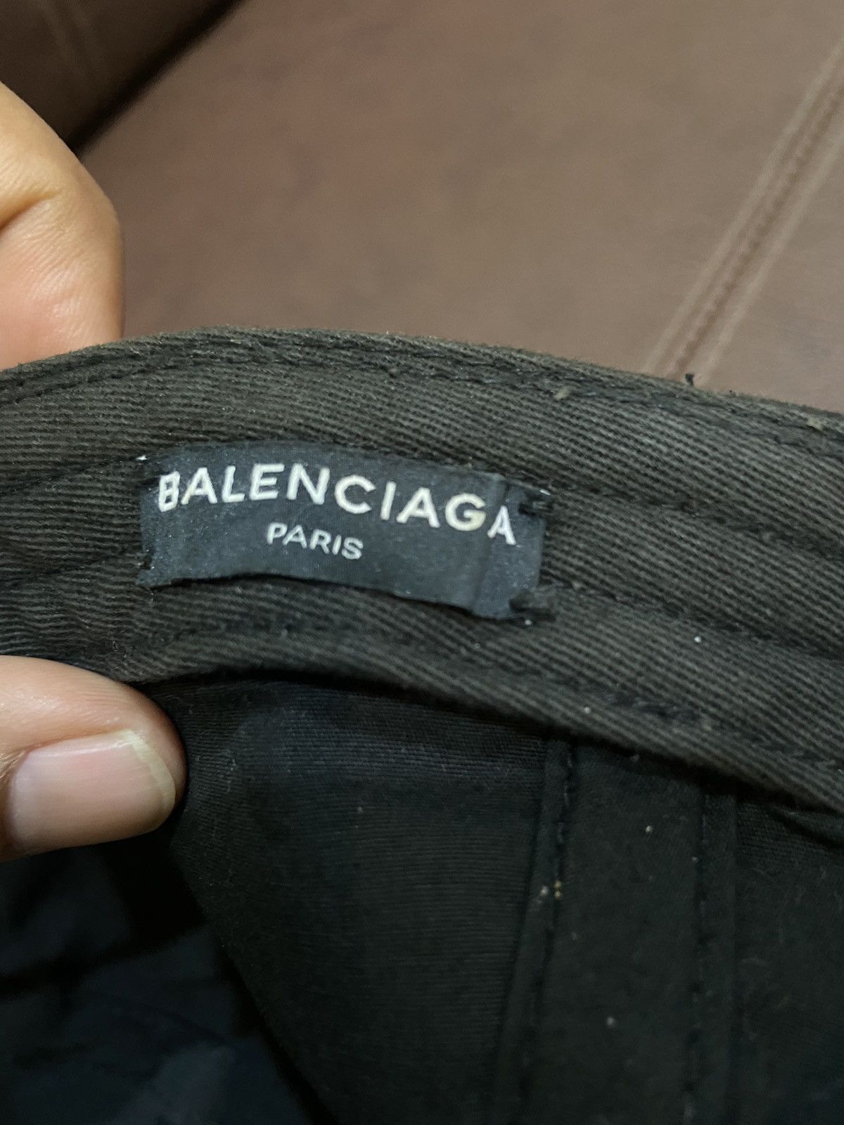 Balenciaga Balenciaga Logo Worn Cap Size ONE SIZE - 13 Thumbnail