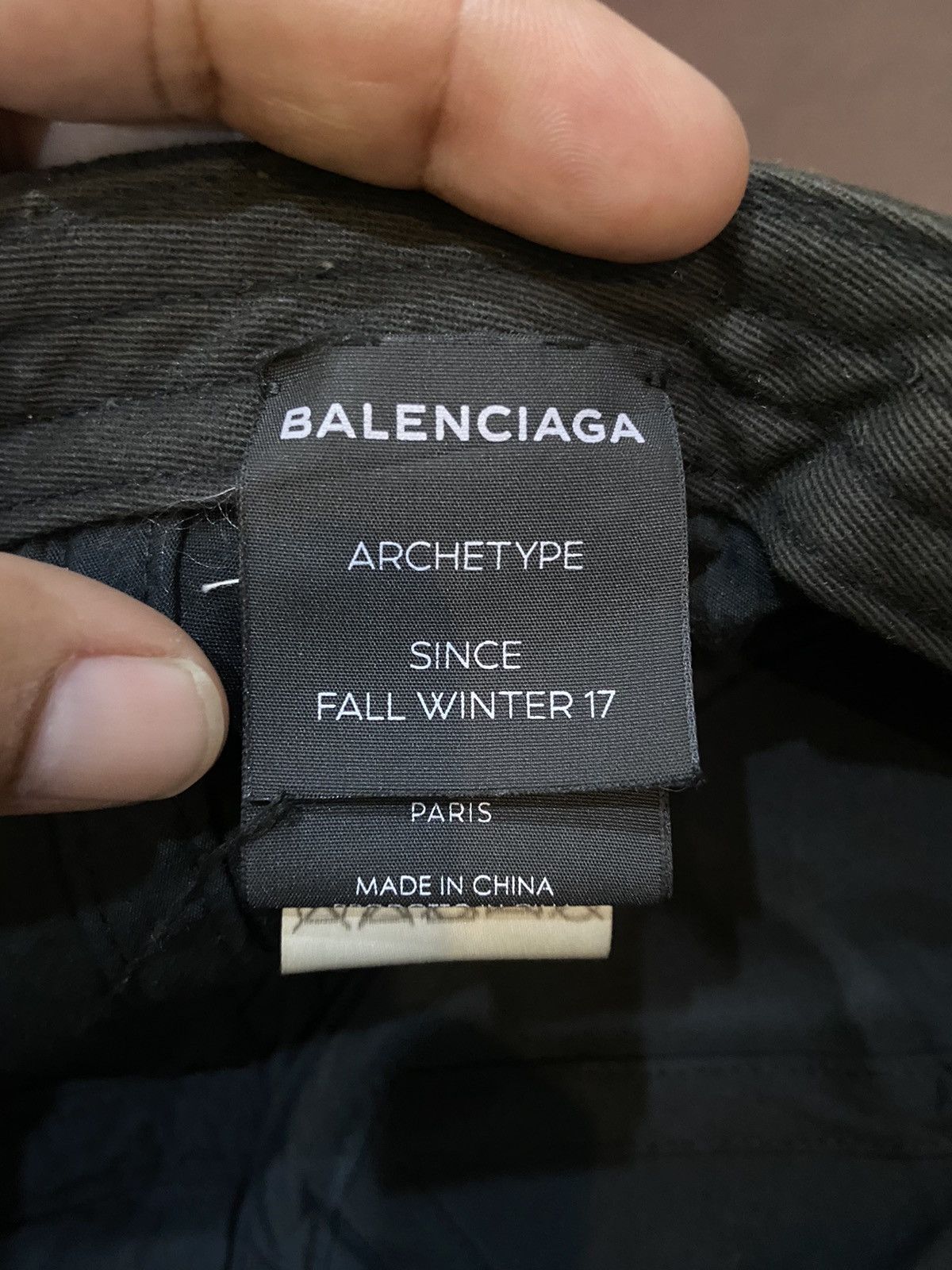 Balenciaga Balenciaga Logo Worn Cap Size ONE SIZE - 15 Thumbnail