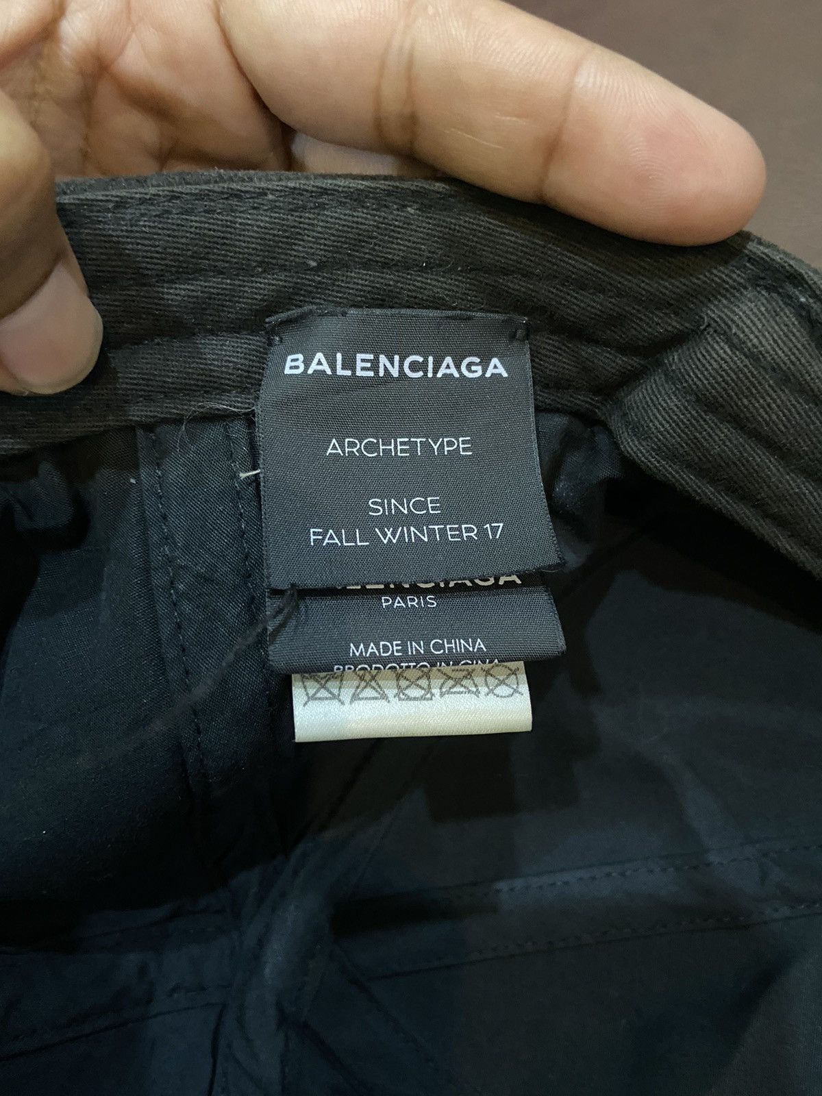Balenciaga Balenciaga Logo Worn Cap Size ONE SIZE - 14 Thumbnail