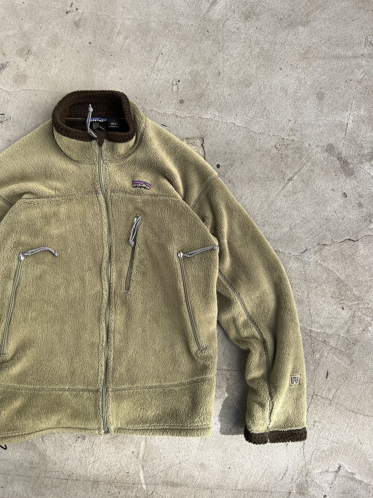 Patagonia Vintage Patagonia Deep Fleece Zip Jacket Size US L / EU 52-54 / 3 - 3 Thumbnail