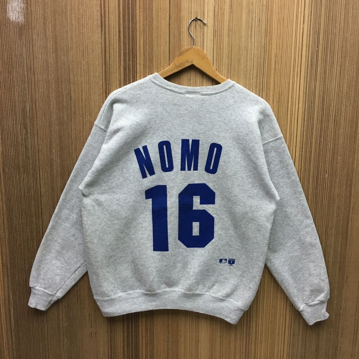 MLB × Nutmeg Vintage 90s Dodgers No 16 Nomo Baseball Sweatshirt Size US M / EU 48-50 / 2 - 5 Thumbnail