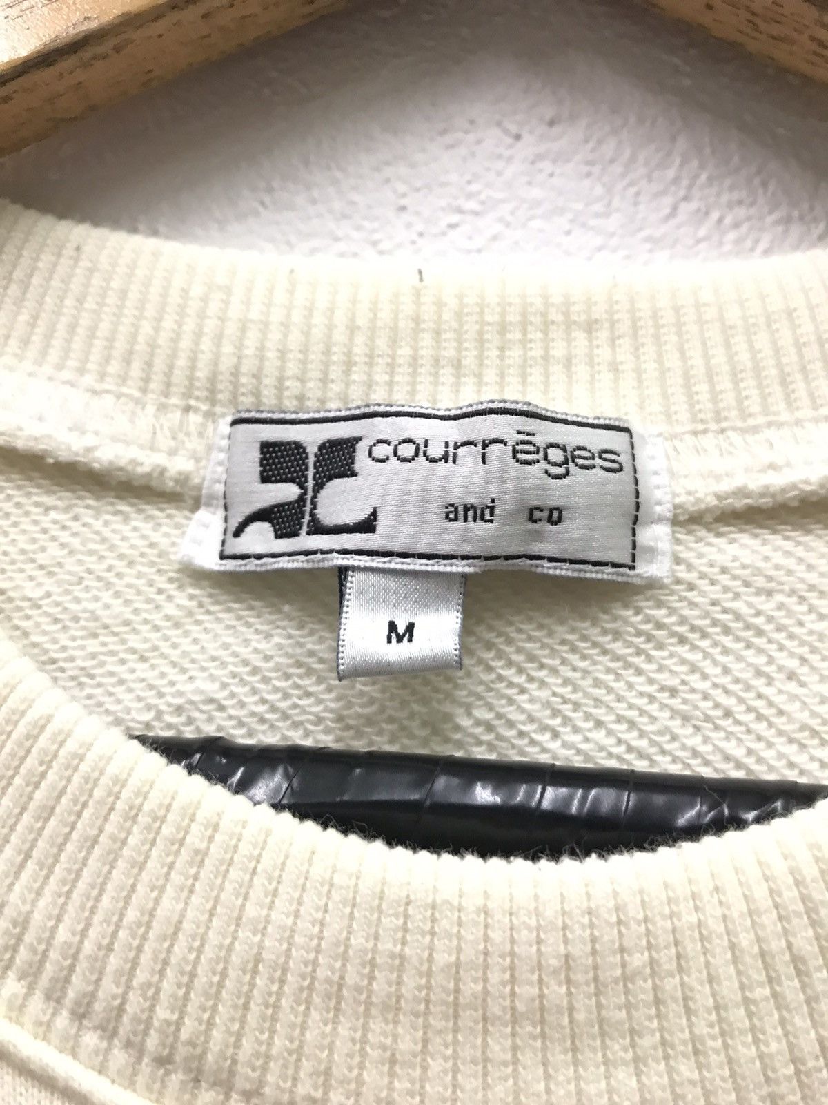 Courreges Vintage Courreges Paris Embroidery Logo Sweatshirt Size M / US 6-8 / IT 42-44 - 6 Thumbnail