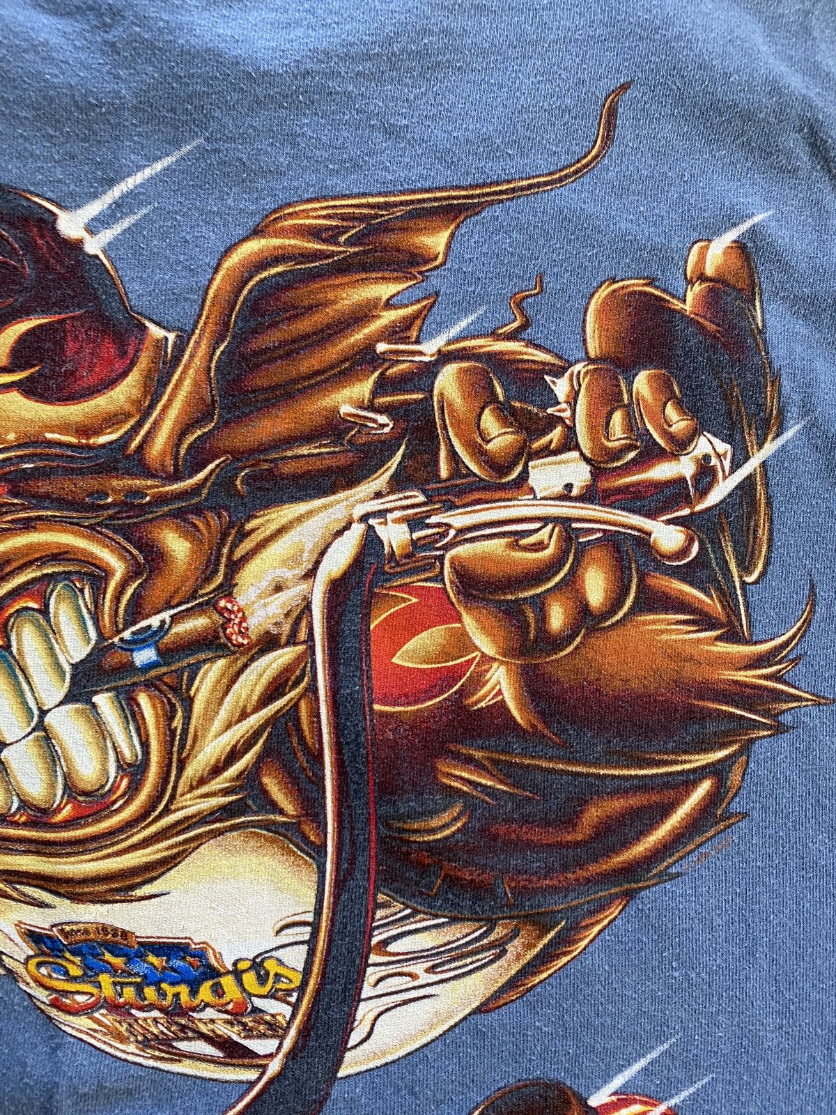 Delta 2007 Sturgis Bike Week Hog Chopper Tribal Double Sided Tee Size US M / EU 48-50 / 2 - 14 Thumbnail