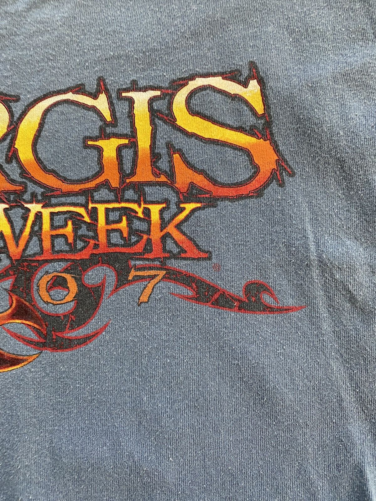 Delta 2007 Sturgis Bike Week Hog Chopper Tribal Double Sided Tee Size US M / EU 48-50 / 2 - 5 Thumbnail