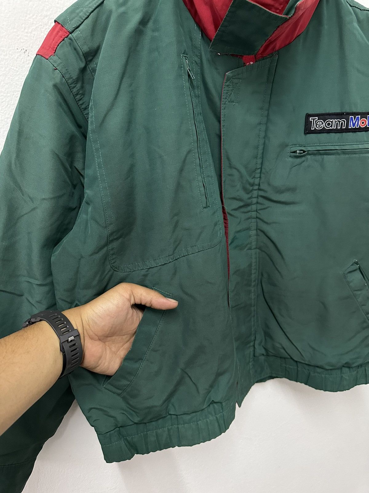 Japanese Brand × Vintage Vintage Team Mobil Multizipper Bomber Jacket Size US L / EU 52-54 / 3 - 3 Thumbnail