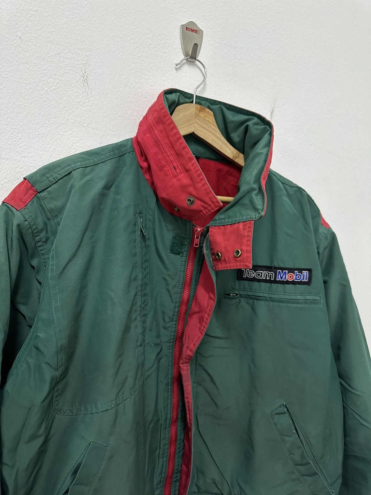 Japanese Brand × Vintage Vintage Team Mobil Multizipper Bomber Jacket Size US L / EU 52-54 / 3 - 6 Thumbnail