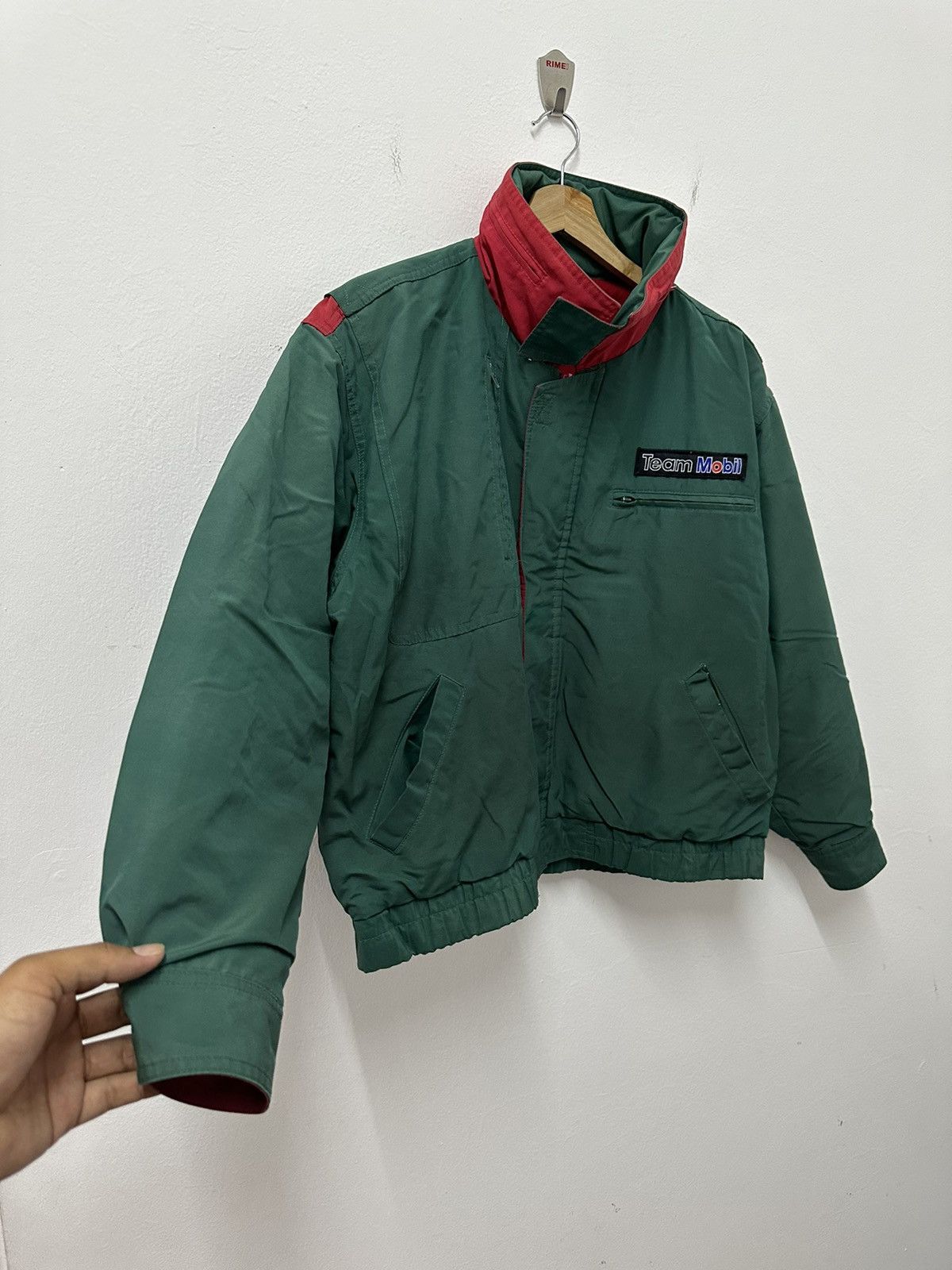 Japanese Brand × Vintage Vintage Team Mobil Multizipper Bomber Jacket Size US L / EU 52-54 / 3 - 4 Thumbnail