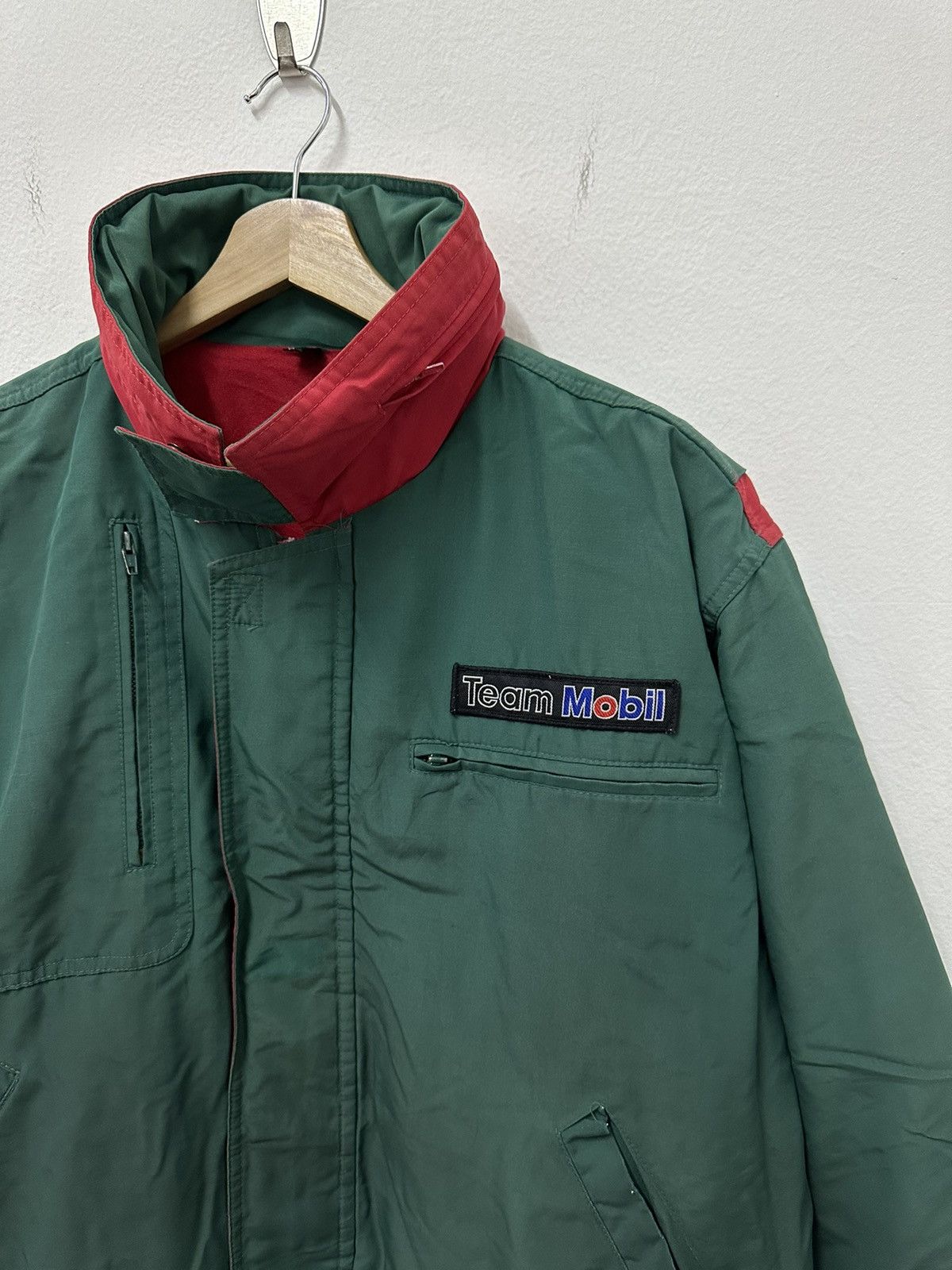Japanese Brand × Vintage Vintage Team Mobil Multizipper Bomber Jacket Size US L / EU 52-54 / 3 - 2 Thumbnail
